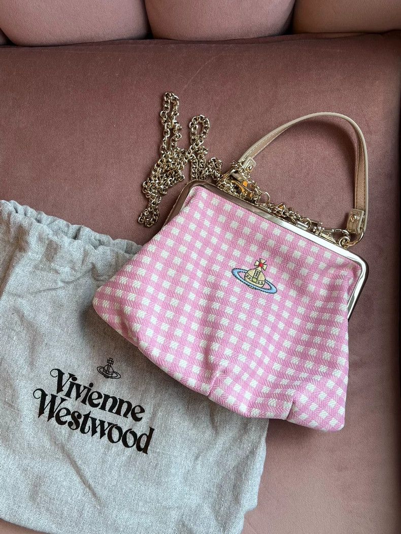 Vivienne Westwood Vivienne Westwood size os Pink checkered bag Size ONE SIZE - 1 Thumbnail