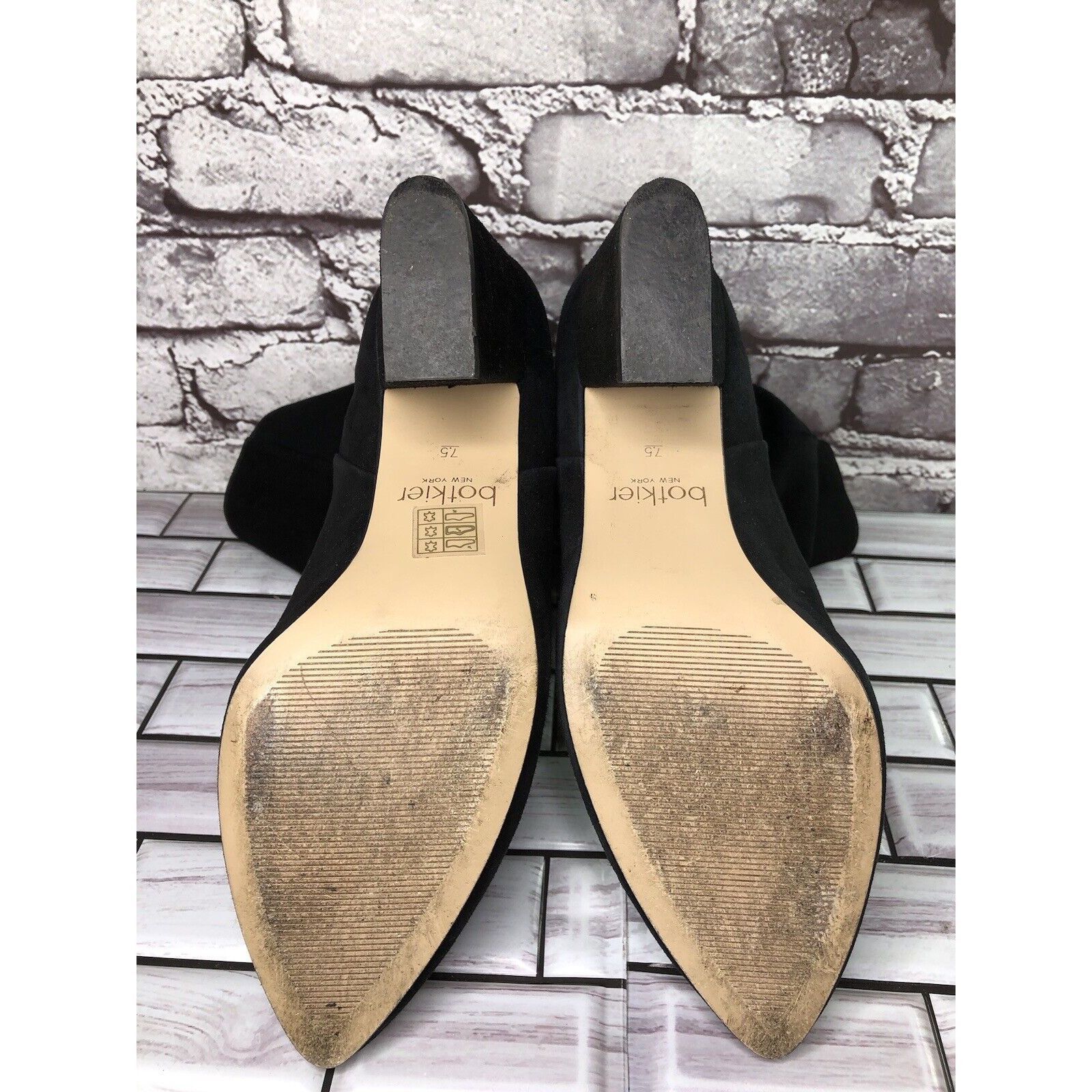 Other Botkier Skylar Black Suede Leather Pointed Heel Booties Wome Size US 8 / IT 38 - 14 Thumbnail