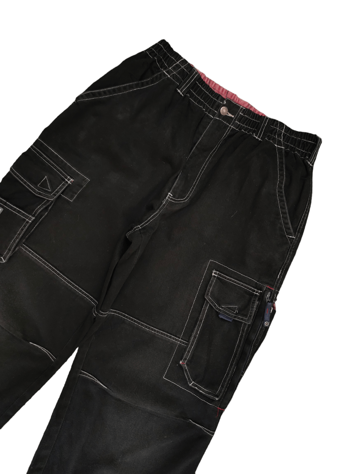 Hobo Baggy Jeans Hobo Multi Pocket Cargo Denim Wide Leg Jnco Size US 33 - 5 Thumbnail