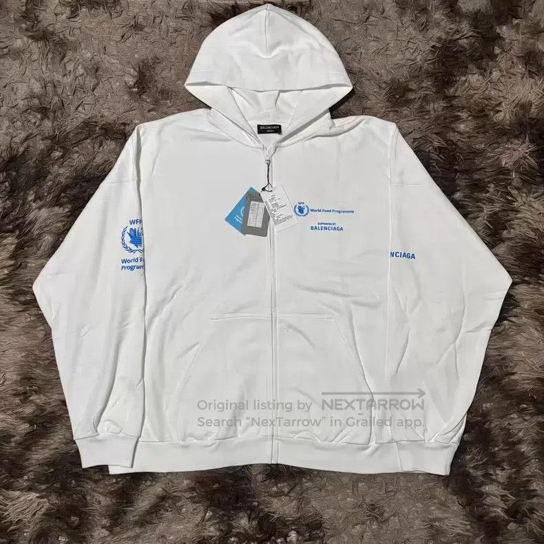 Balenciaga Balenciaga Zip-Up Hoodie Jacket Size US XL / EU 56 / 4 - 1 Thumbnail