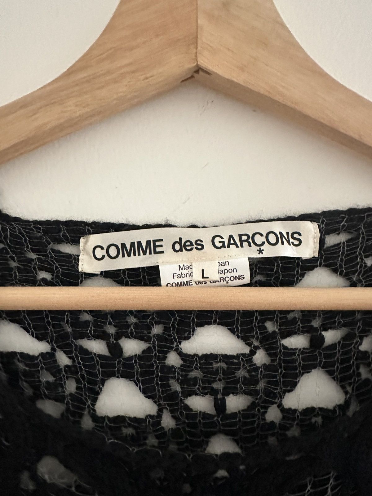 Comme des Garcons Black CDG Semi-Sheer Knit Sweater Size L / US 10 / IT 46 - 2 Thumbnail
