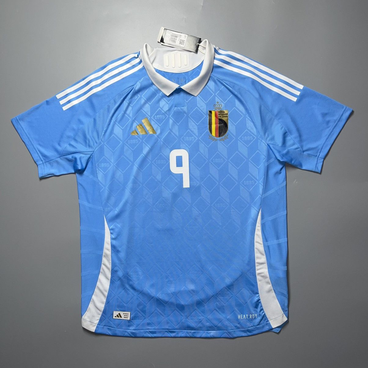 Vintage BELGIUM ADIDAS 2024 EURO FOOTBALL AWAY JERSEY #9 TROSSARD Size US XL / EU 56 / 4 - 2 Thumbnail