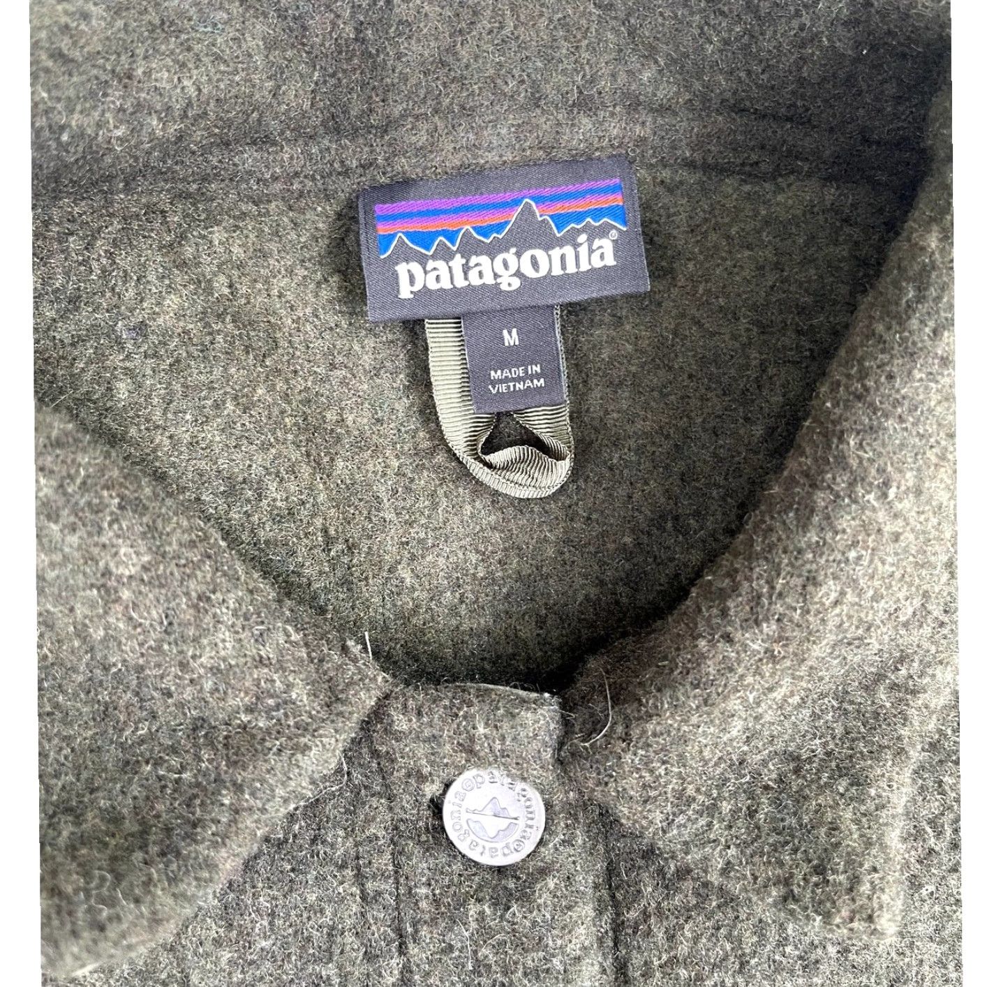 Patagonia Patagonia Woolie Trucker Jacket Womens M Industrial Green Wool Blend Size M / US 6-8 / IT 42-44 - 4 Thumbnail