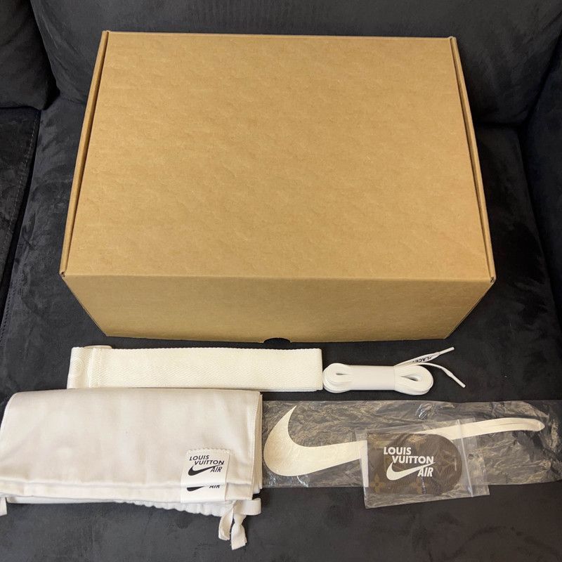 Louis Vuitton Louis Vuitton x Nike Air Force 1 Mid Sneakers -2505 Size US 7.5 / EU 40-41 - 6 Thumbnail
