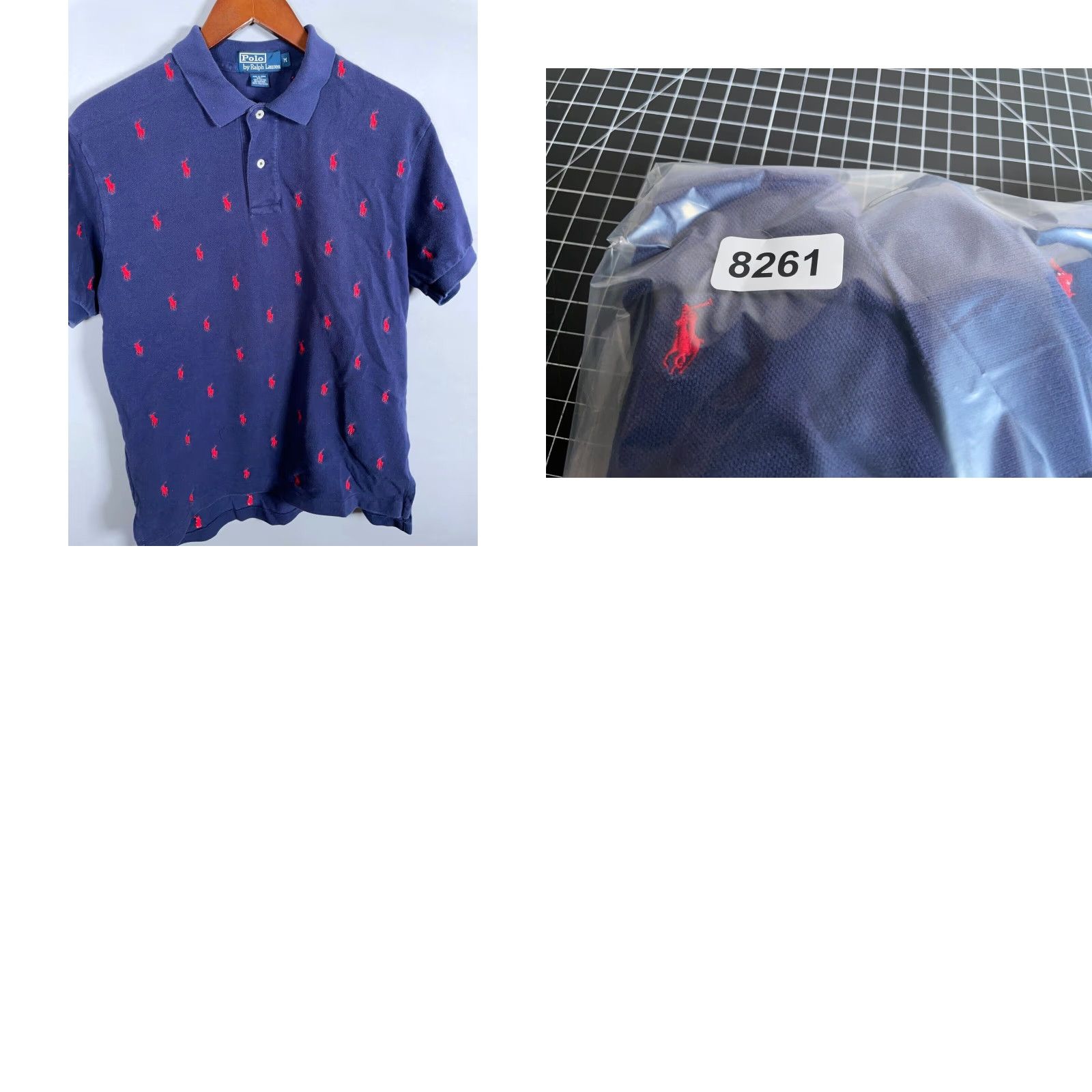 Polo Ralph Lauren VINTAGE Polo Ralph Lauren Polo Shirt Men Medium Dark Blue Red Geometric Embroidered 90s Preppy Size US M / EU 48-50 / 2 - 8 Thumbnail