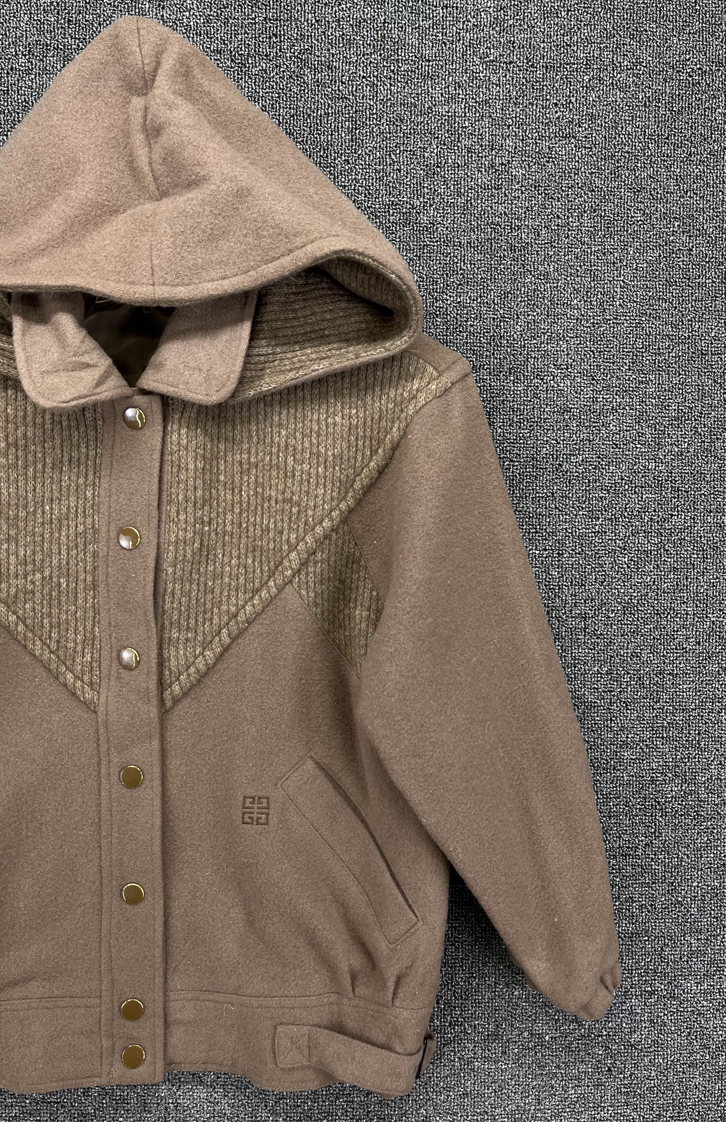 Vintage Givenchy Enfants Hooded Wool Jacket