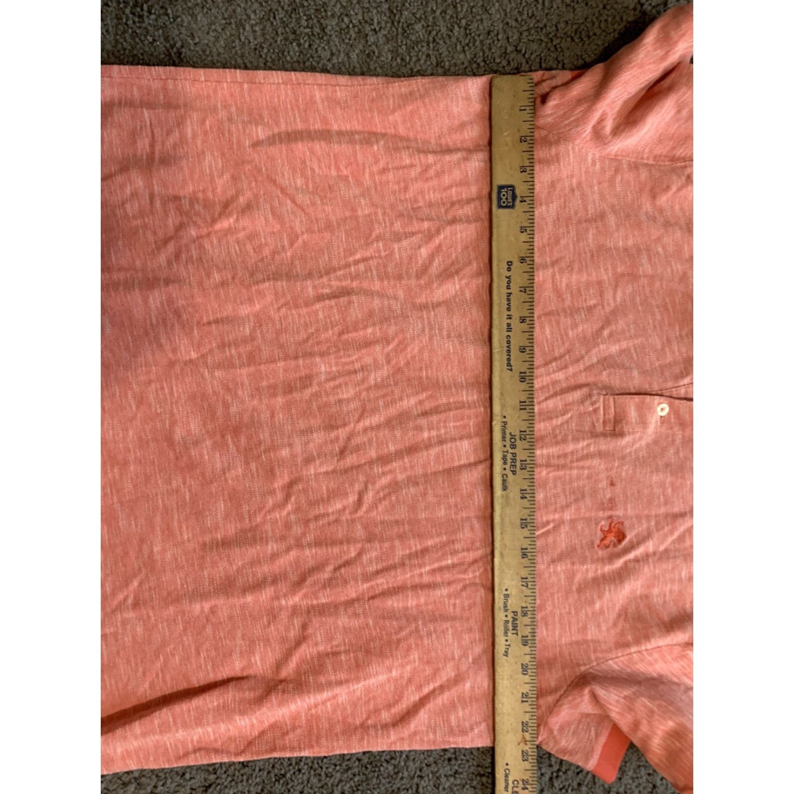 Express Express Pique Polo Mens XL Salmon Cotton Short Sleeve Classic Fit Golf Driving Size US XL / EU 56 / 4 - 5 Thumbnail