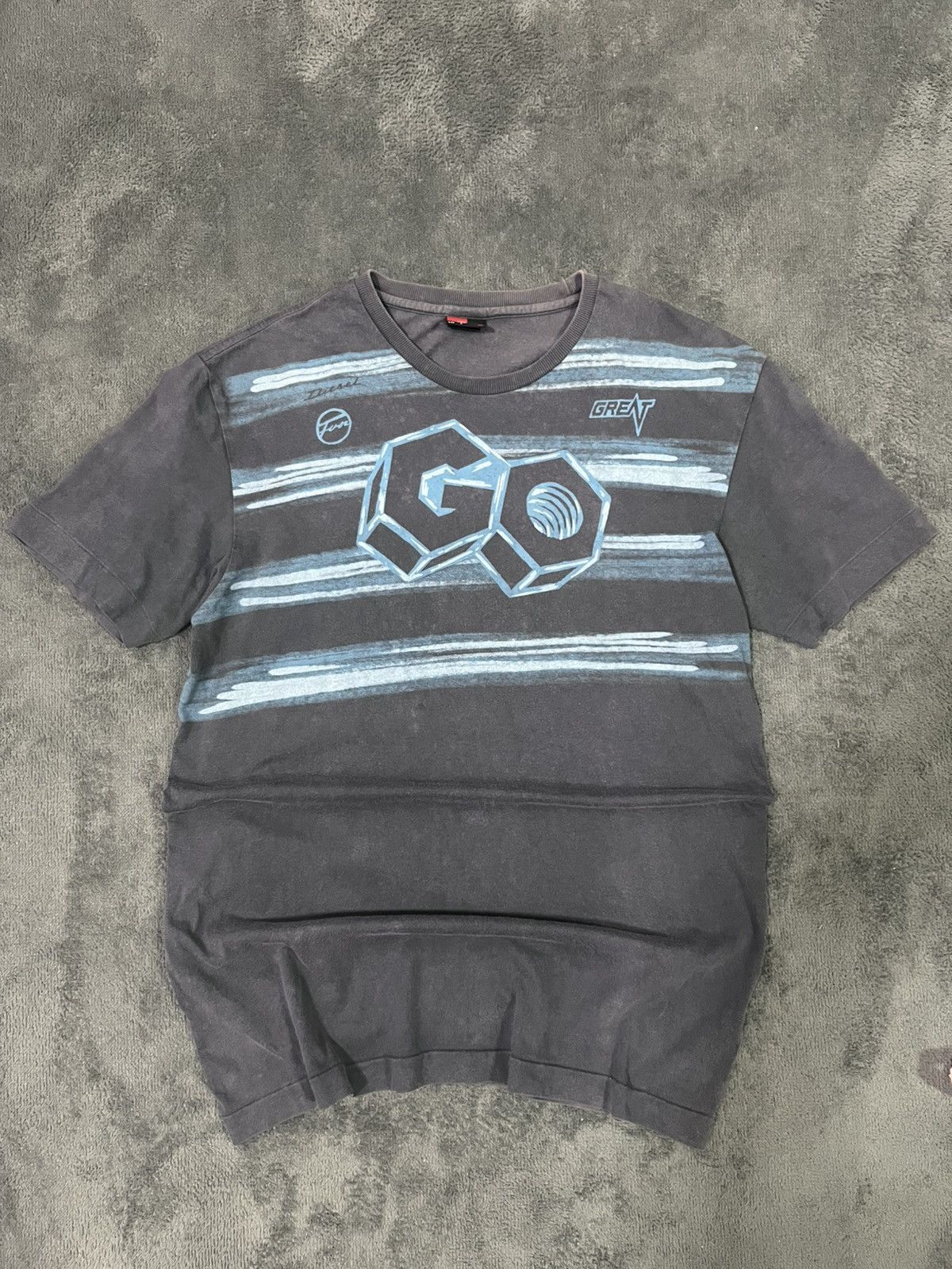 Diesel Diesel Graphic T-Shirt “GO / GREAT” Print Size US M / EU 48-50 / 2 - 1 Thumbnail