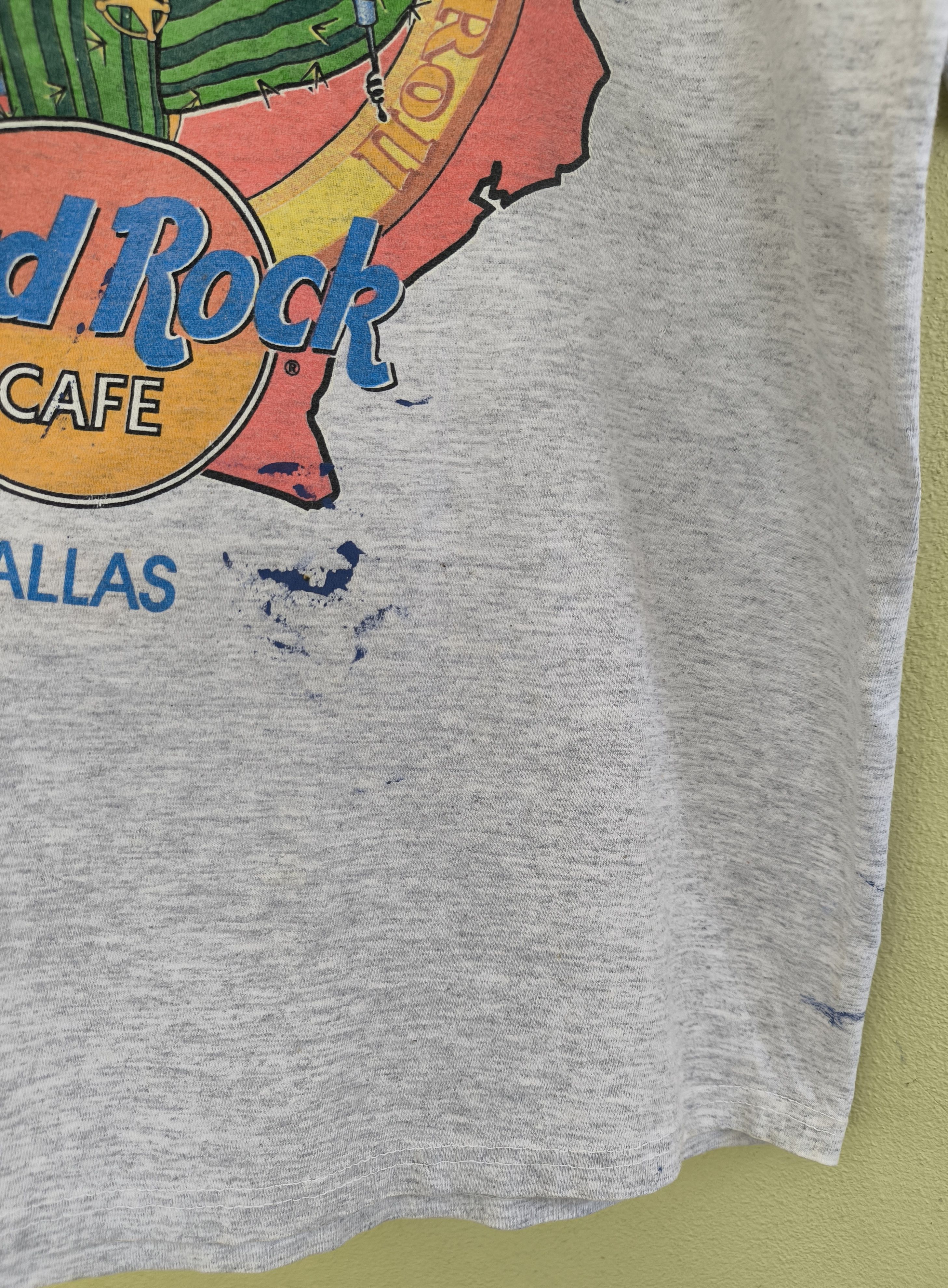Hard Rock Cafe Vintage 90's HARD ROCK CAFE DALLAS tee Size US L / EU 52-54 / 3 - 4 Thumbnail