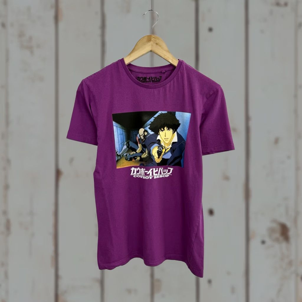 Vintage VINTAGE Cowboy Bebop Spike Spiegel Jet Black T-Shirt Japan S Purple Mens Size US S / EU 44-46 / 1 - 1 Thumbnail