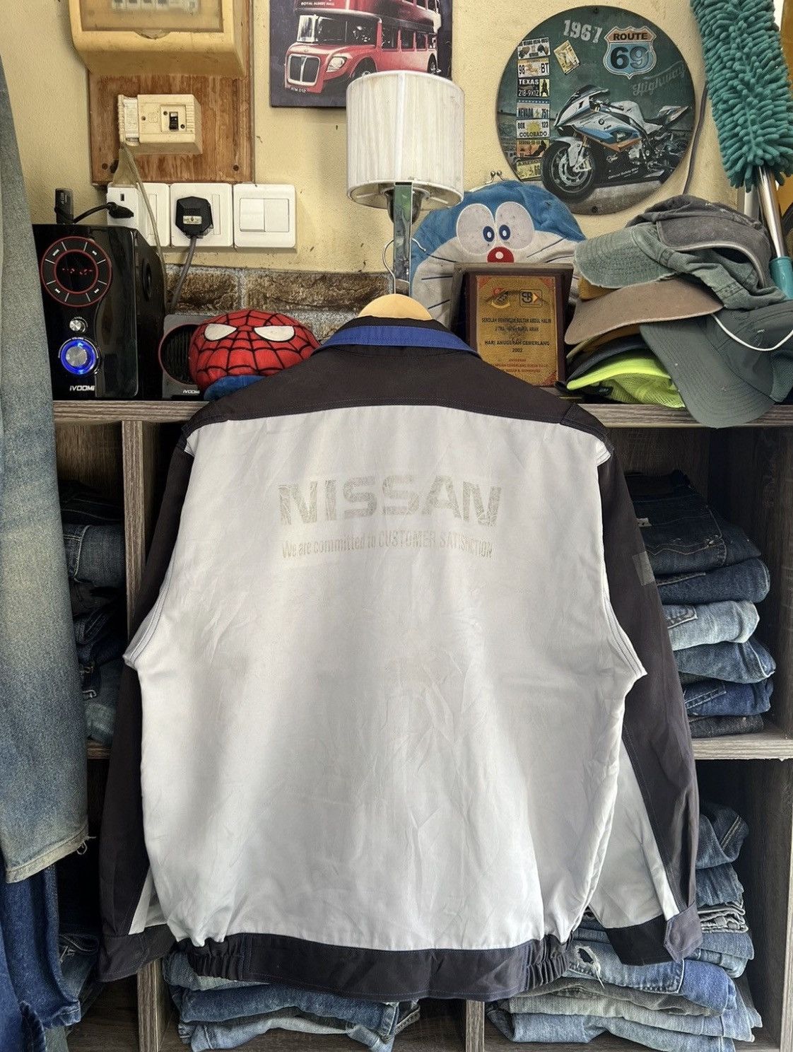 Nissan 🔥Vintage Nissan Uniform Work Jacket Size US L / EU 52-54 / 3 - 4 Thumbnail