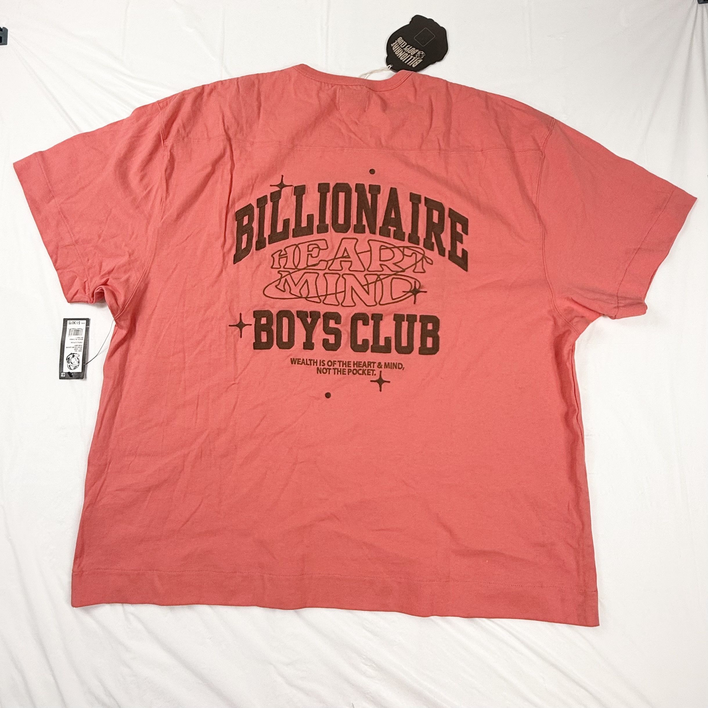 Billionaire Boys Club Billionaire Boys Club BBC Heart Mind Tee Coral Pink XXXL NWT Size US XXL / EU 58 / 5 - 1 Thumbnail