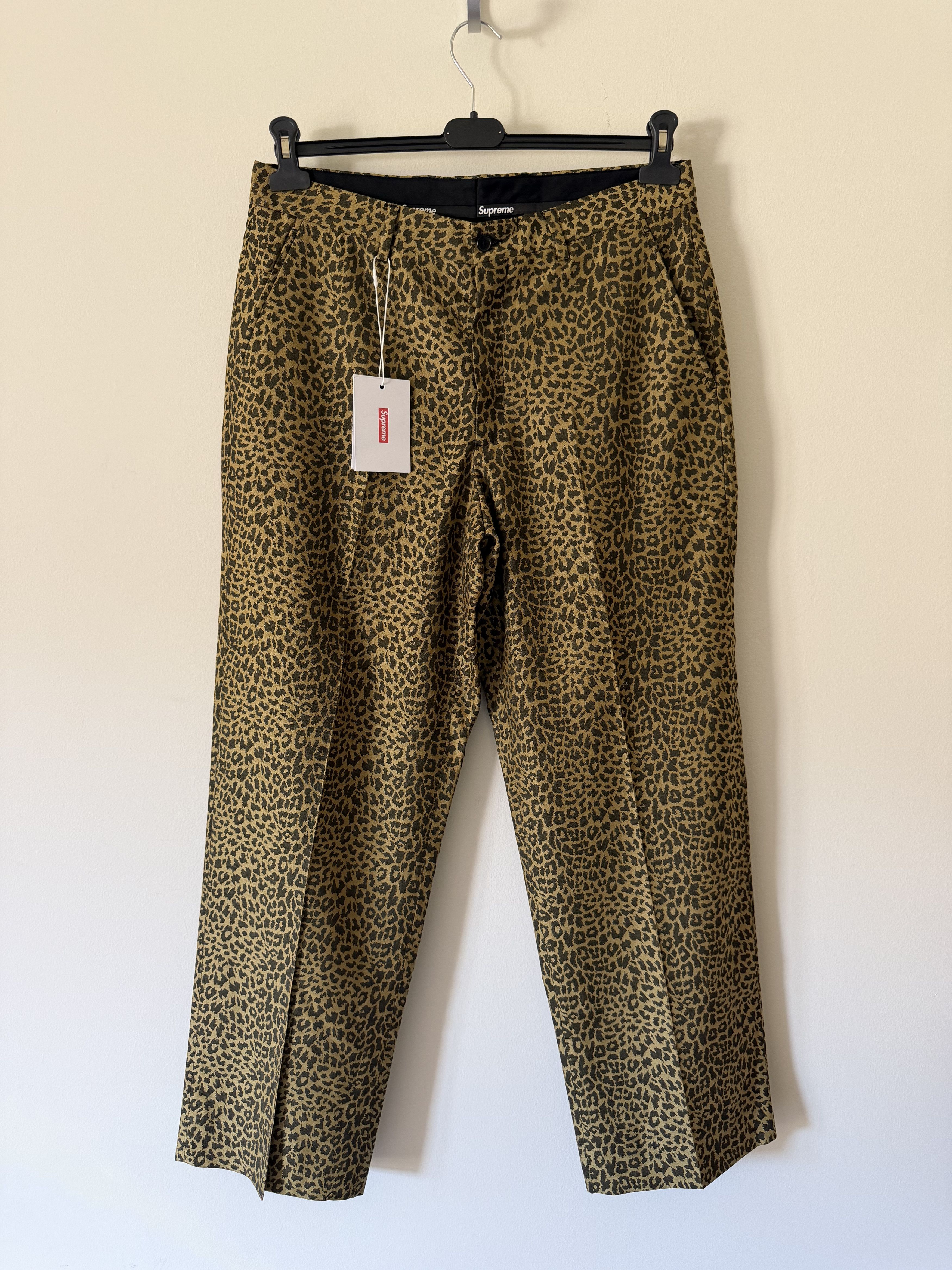 Supreme Supreme Leopard Wool Trouser | Grailed