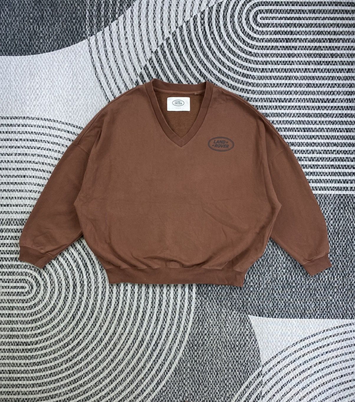 Japanese Brand Vintage Land Rover Pacsun V-Neck Baggy Sweatshirt Size US XXL / EU 58 / 5 - 1 Thumbnail