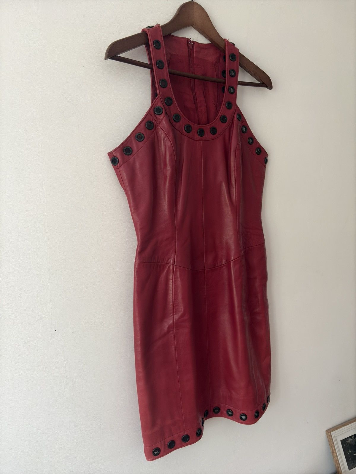 Michael Hoban North Beach Leather Dress  Premium Lambskin -  threedaughtersproperties.com