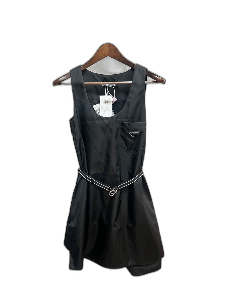 Prada Prada Black Nylon Vest Dress-2506 Size S / US 4 / IT 40 - 1 Thumbnail