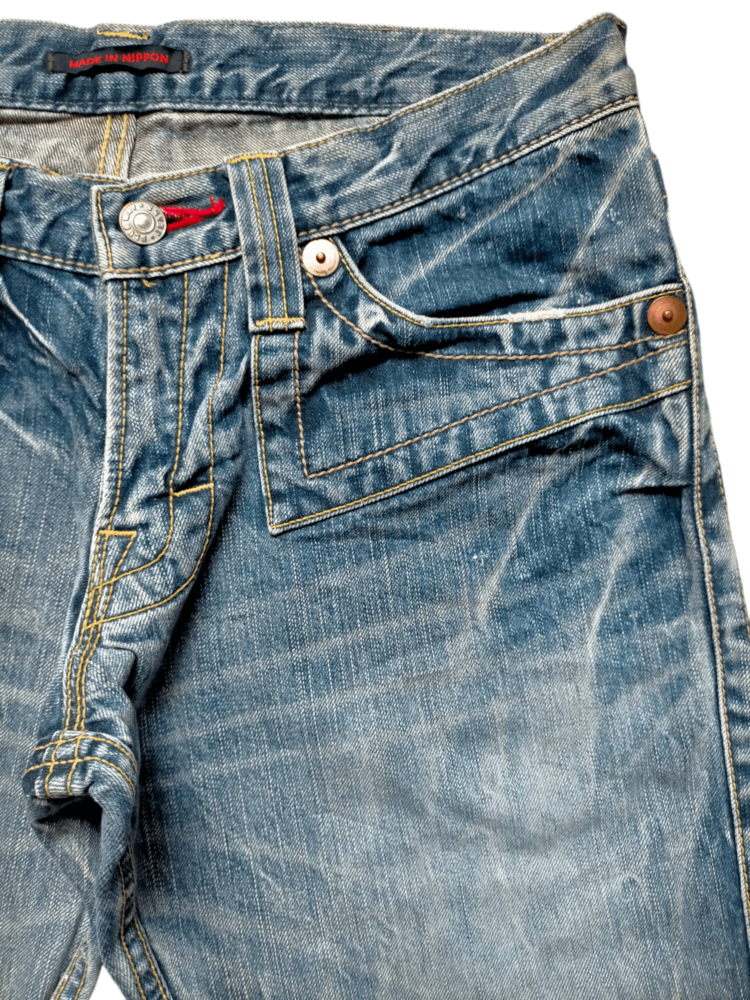 Hysteric Glamour × Japanese Brand Flare Jeans Blue Way Japan Low rise Boot cut denim Size US 30 / EU 46 - 5 Thumbnail