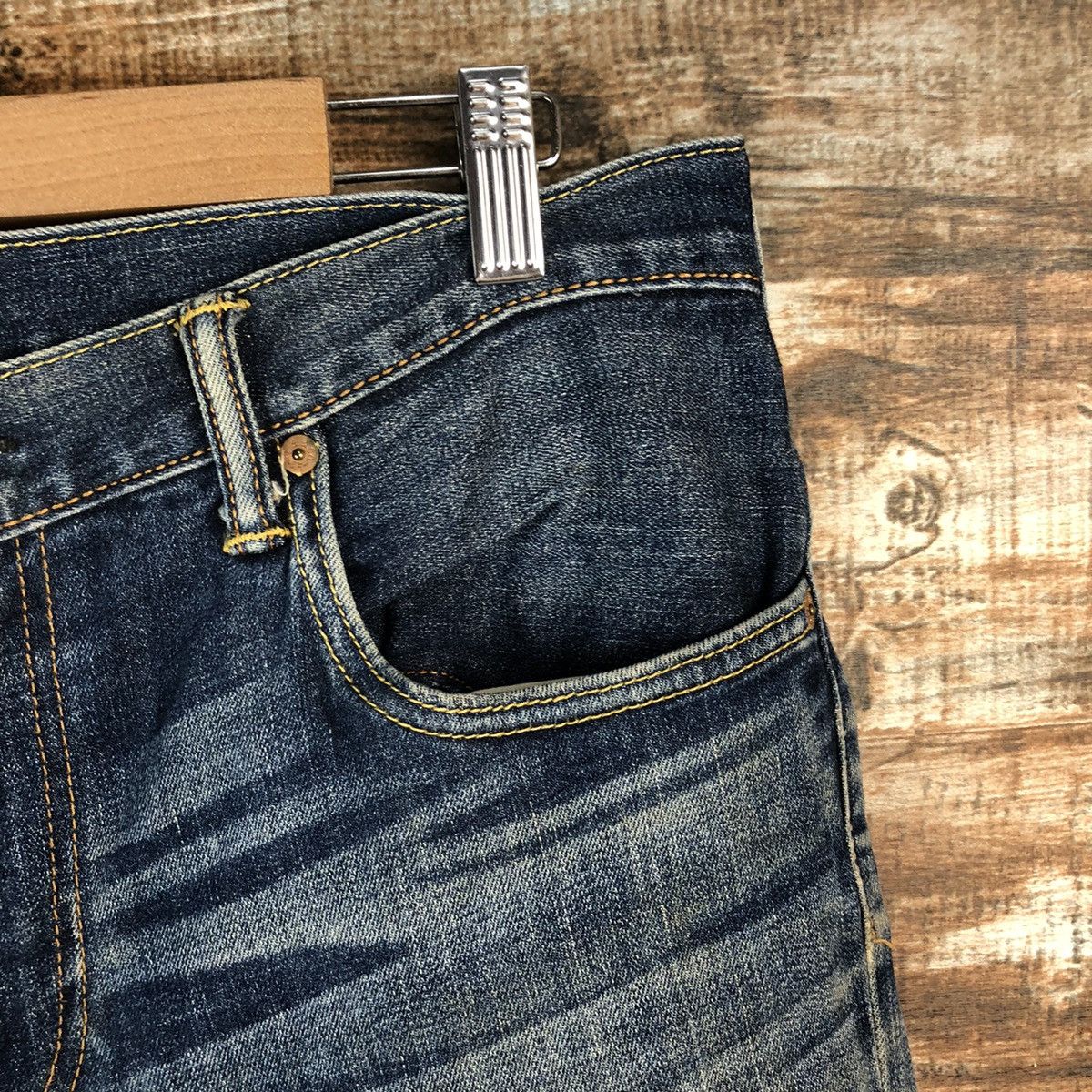 Levi's × Vintage DL 551 Levis Blue Distressed Denim Pants #C191 Size US 31 - 8 Thumbnail
