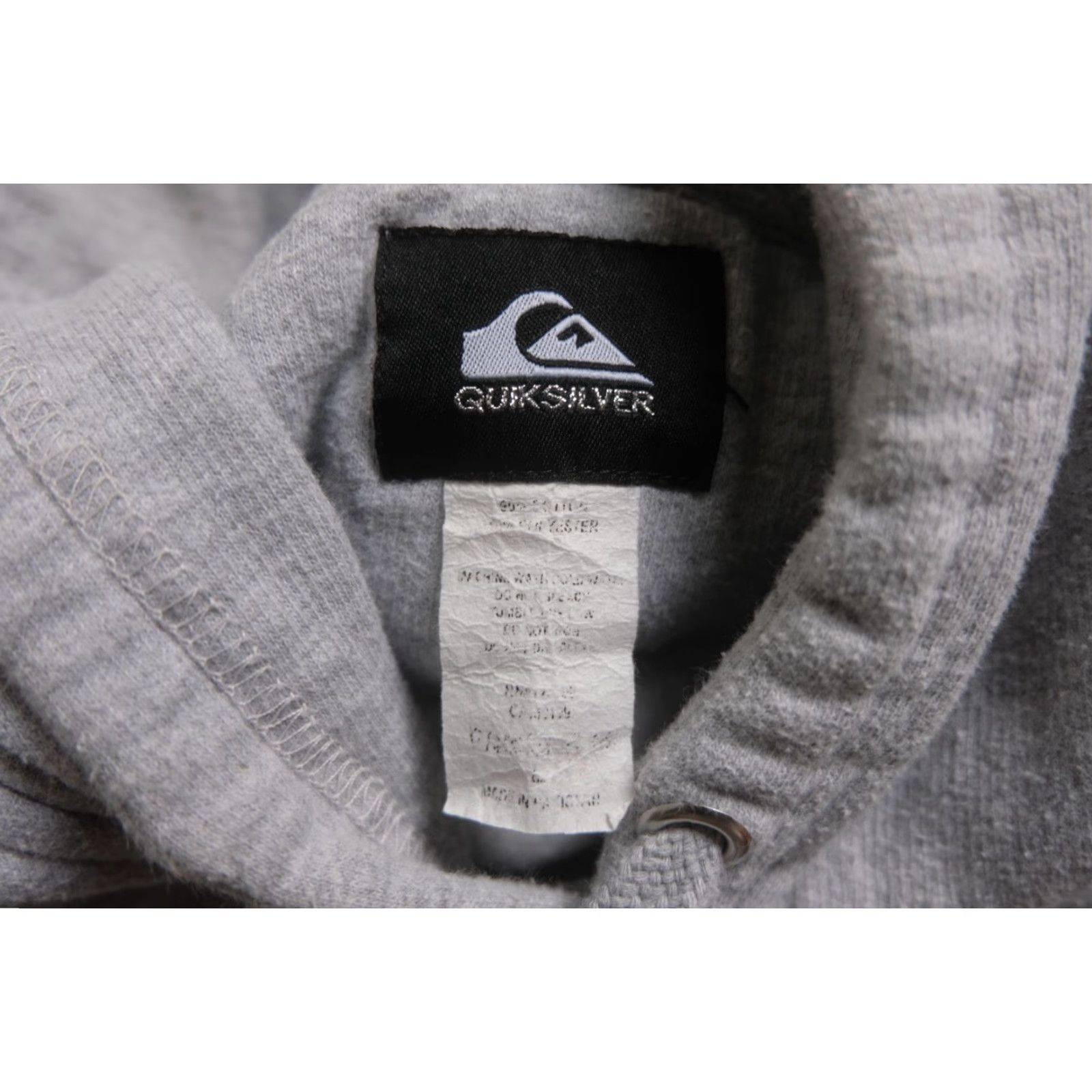 Quiksilver VINTAGE Quiksilver Hoodie US A Made Cotton Sweatshirt Gray XL Regular Men Size US XL / EU 56 / 4 - 6 Thumbnail