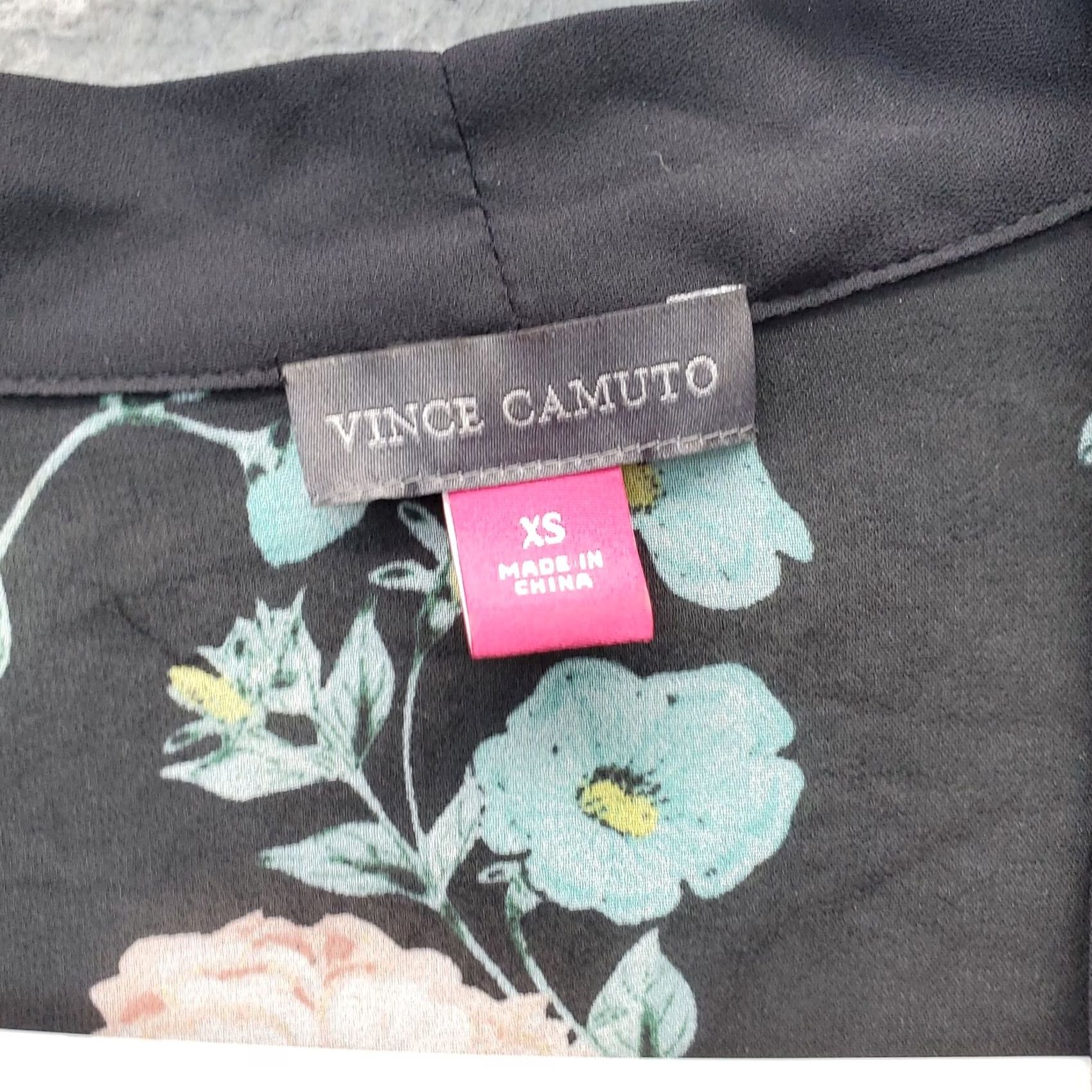 Vince Camuto Vince Camuto Kimono Top Womens XS Multi Floral Open Front Shirt Size XS / US 0-2 / IT 36-38 - 3 Thumbnail