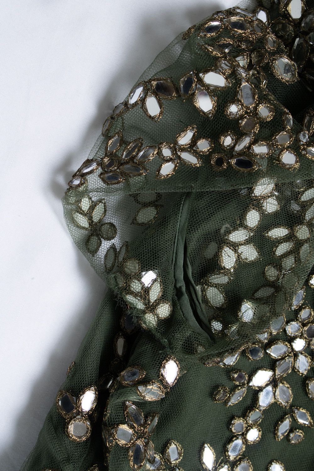 Valentino Valentino, embellished tulle dress in green Size S / US 4 / IT 40 - 7 Thumbnail