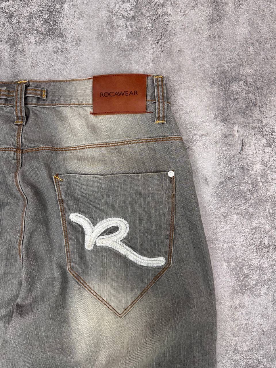 Rocawear Rocawear Mens Grey Vintage Wide Pants Denim Jeans Size US 33 - 4 Thumbnail