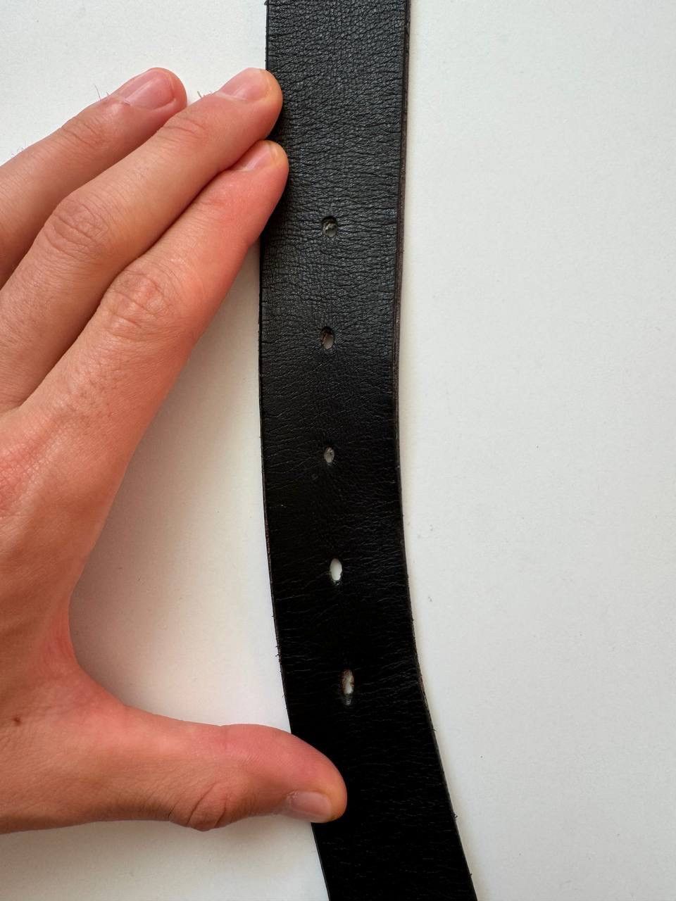 Gucci GUCCI top type leather plain belt size 90/36 black Size ONE SIZE - 17 Thumbnail