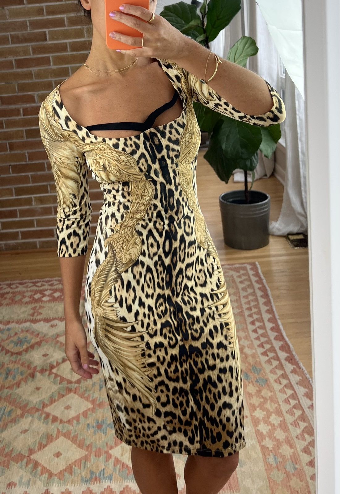 Roberto Cavalli ROBERTO CAVALLI - Leopard Dress Size S / US 4 / IT 40 - 2 Thumbnail