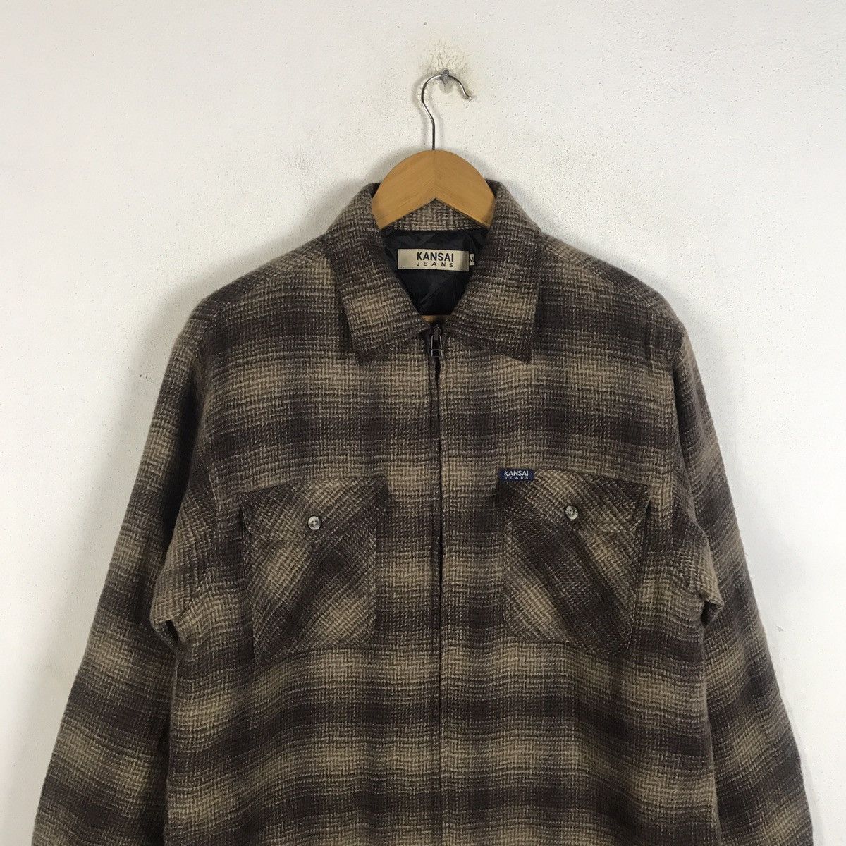 Japanese Brand × Kansai Yamamoto × Vintage 🔥Rare🔥Vintage Kansai Yamamoto Wool Flannel Jacket Size US M / EU 48-50 / 2 - 5 Thumbnail