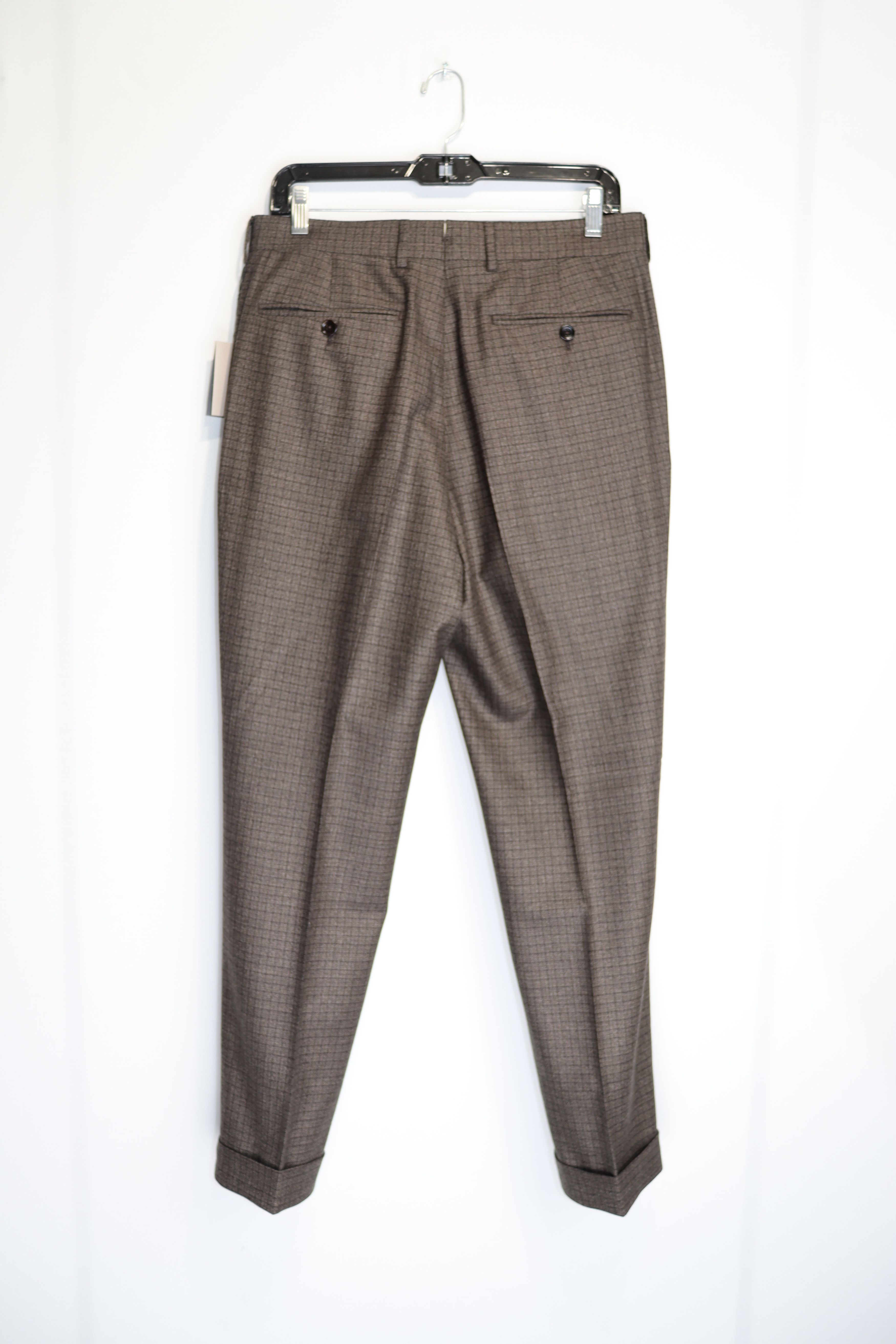 Tom Ford o1rshd1 Houndstooth Formal Pants in Brown Size US 30 / EU 46 - 7 Thumbnail