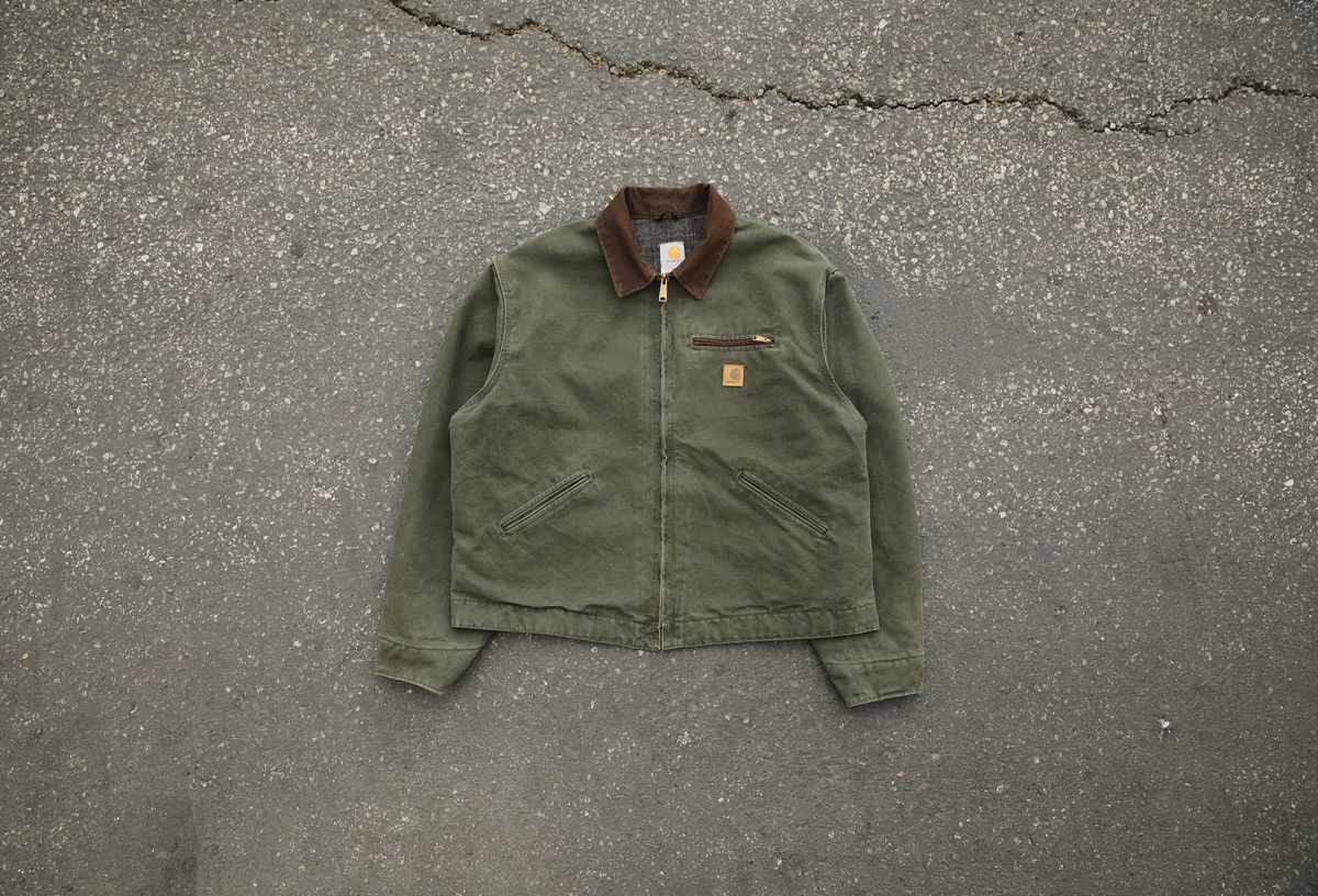 image of Vintage NWOT Carhartt J97 Moss Detroit Jacket in Green, Men's (Size 2XL)