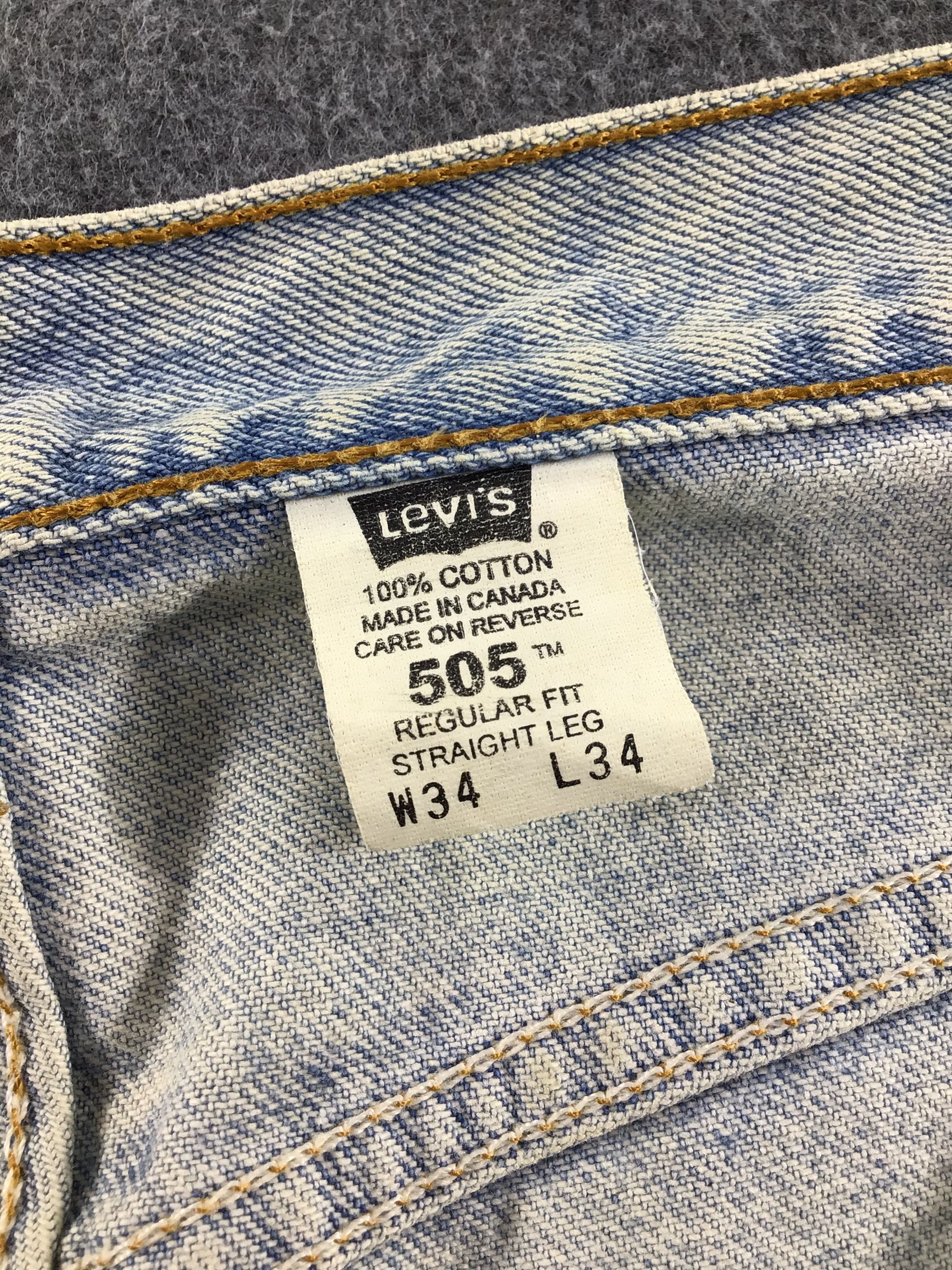 Levi's × Vintage Vintage Levis 505 Light Wash Jeans-JM113 Size US 33 - 11 Thumbnail