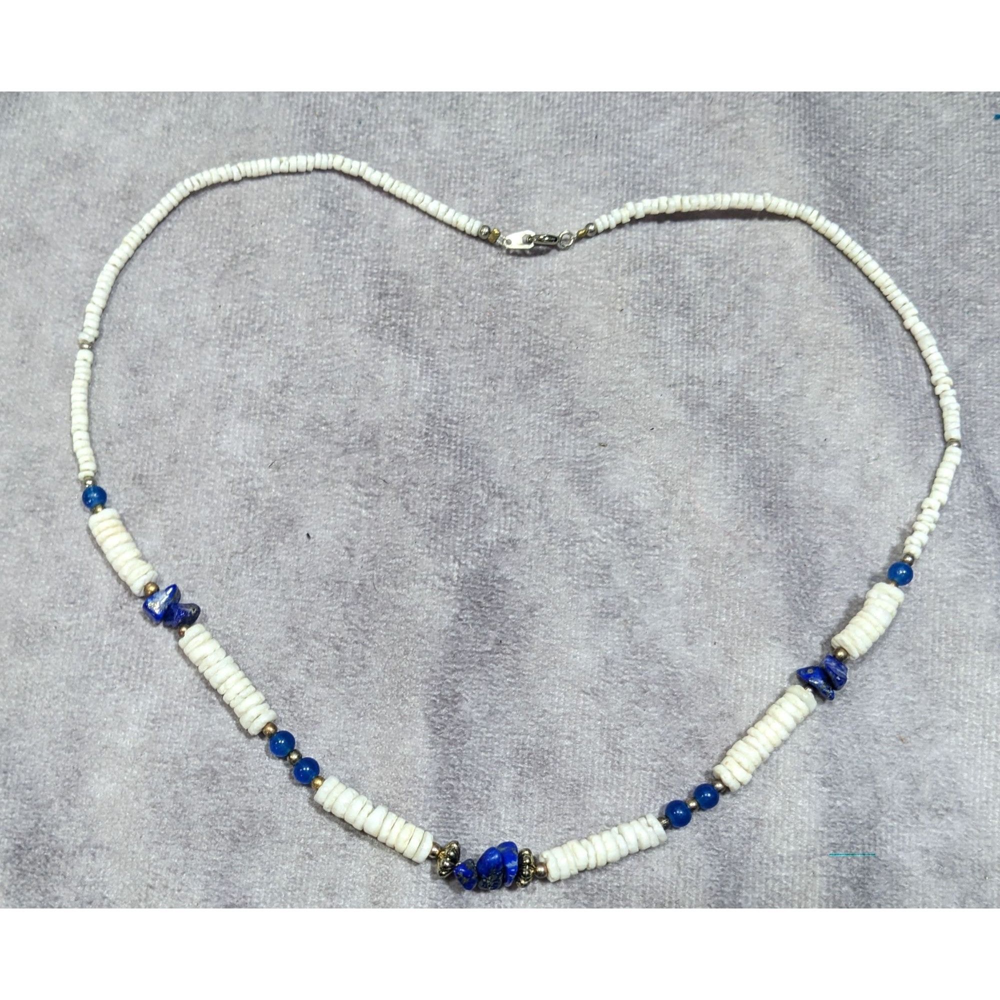 Other Vintage Shell And Lapis Lazuli Heishi Necklace Size ONE SIZE - 5 Thumbnail
