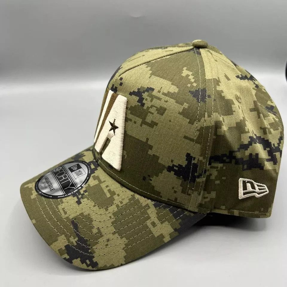 New Era Houston Astros Hat Men Camo 9Forty New Era Snap Back Cap New Size ONE SIZE - 8 Thumbnail
