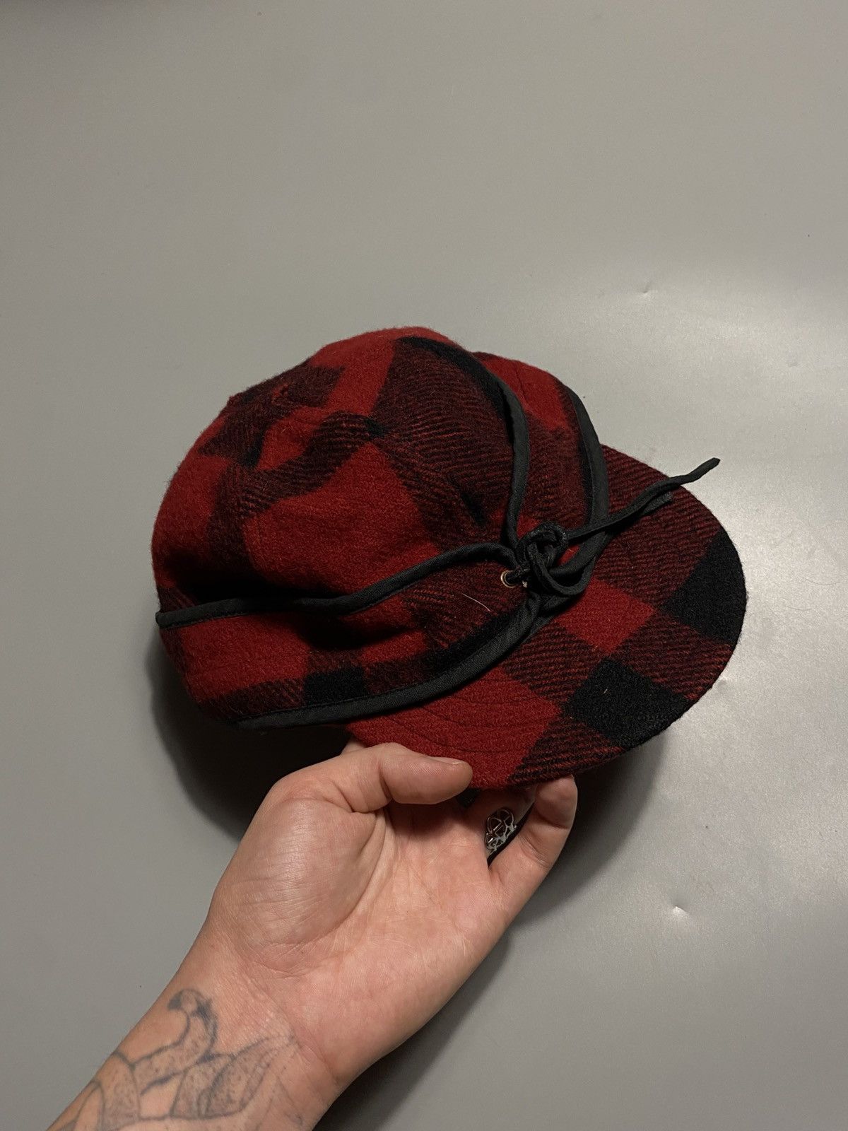 Polo Ralph Lauren Polo Ralph Lauren plaid hunting wool cap Size ONE SIZE - 2 Thumbnail