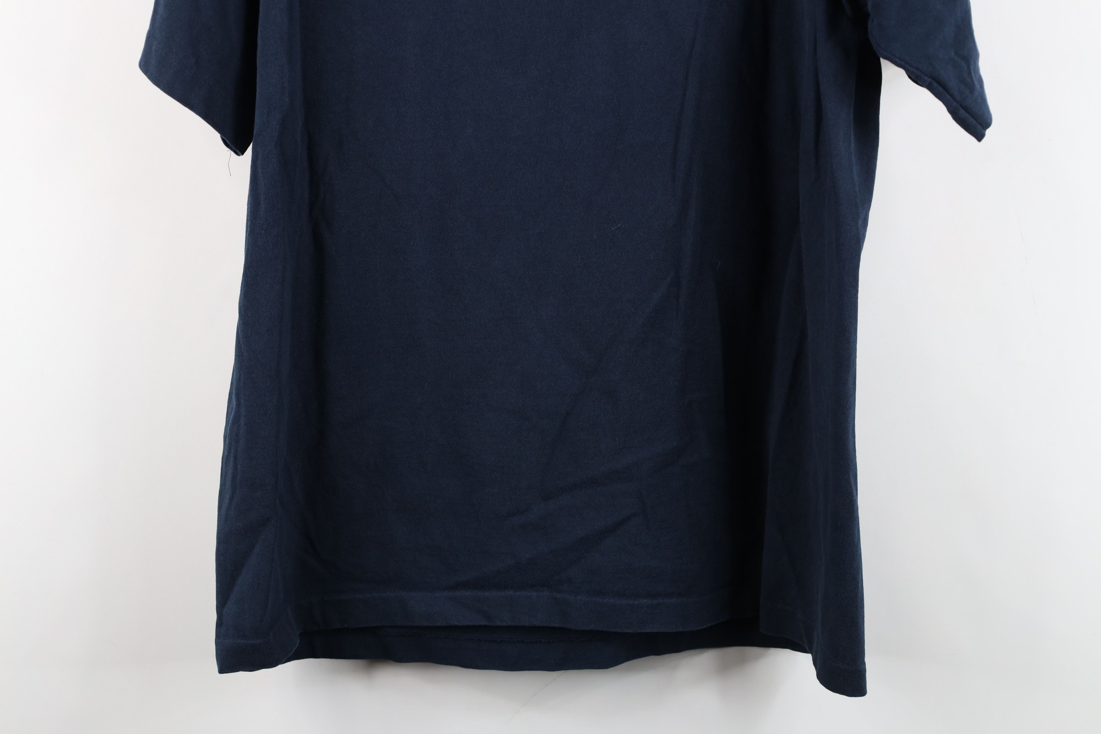 Vintage Vintage 90s Streetwear Heavy Cotton T-Shirt Navy Blue USA Size US L / EU 52-54 / 3 - 14 Thumbnail