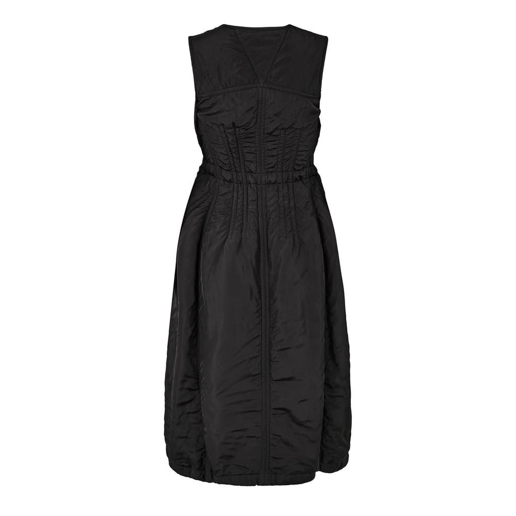 Bottega Veneta Bottega Veneta V-Neck Midi A-Line Dress in Neutral Size XXS / US 00 / IT 34 - 3 Thumbnail