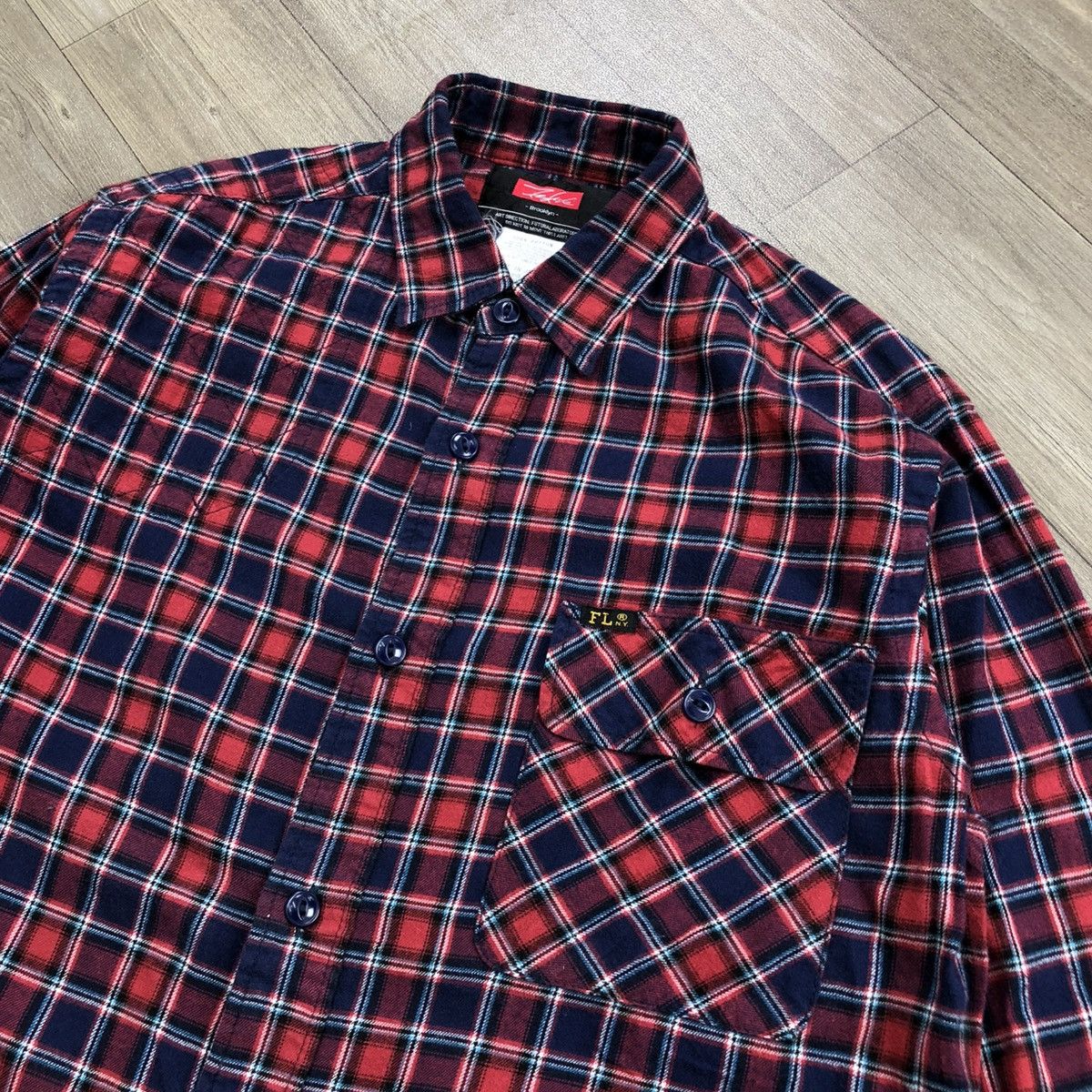 Futura 2000s Futura Laboratories Red Tartan Flannel Shirt Size US M / EU 48-50 / 2 - 3 Thumbnail