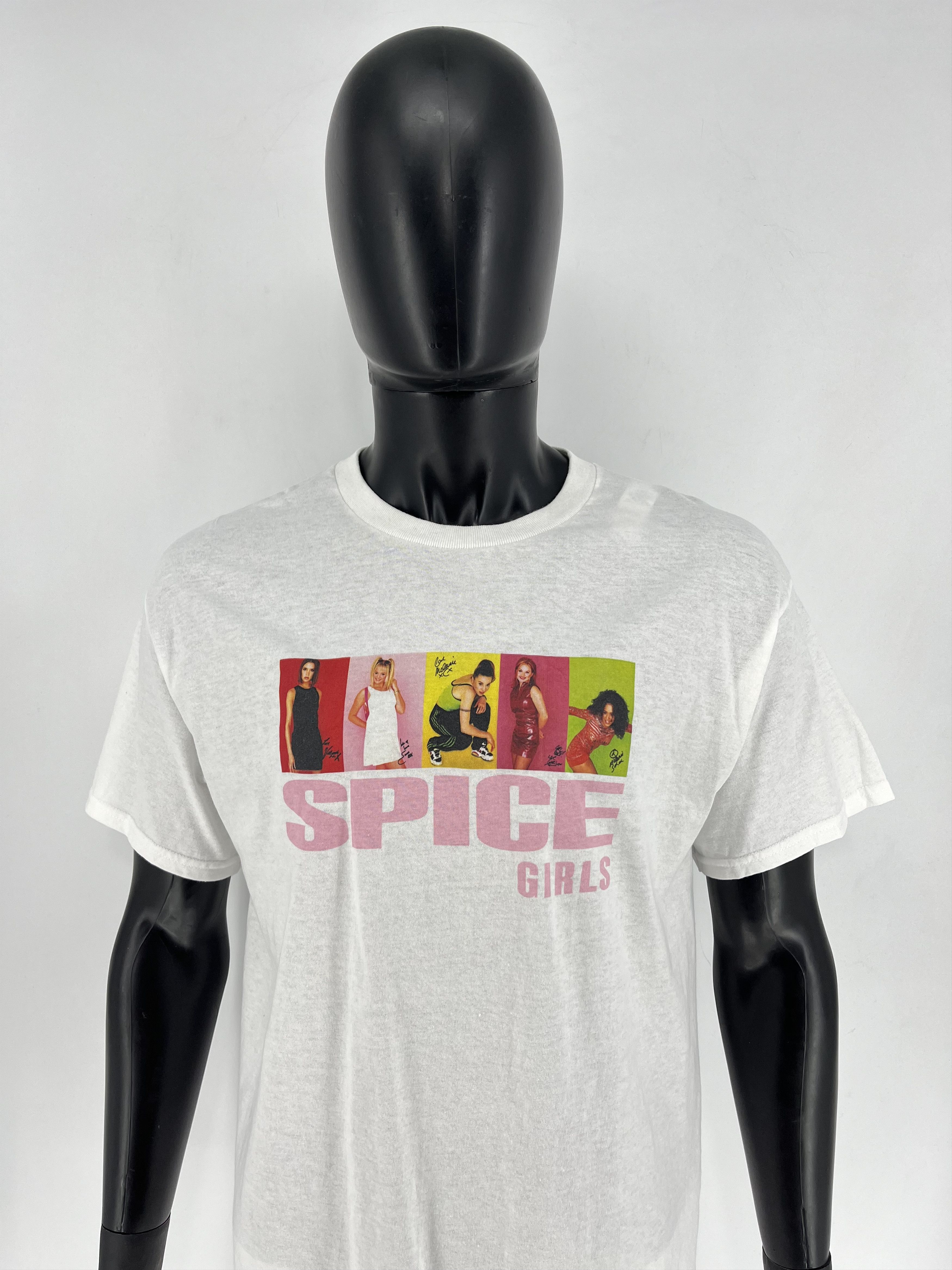 Band Tees × Vintage Vintage Y2K SPICE GIRLS Big Logo Promo Rock Tee Size US L / EU 52-54 / 3 - 1 Thumbnail