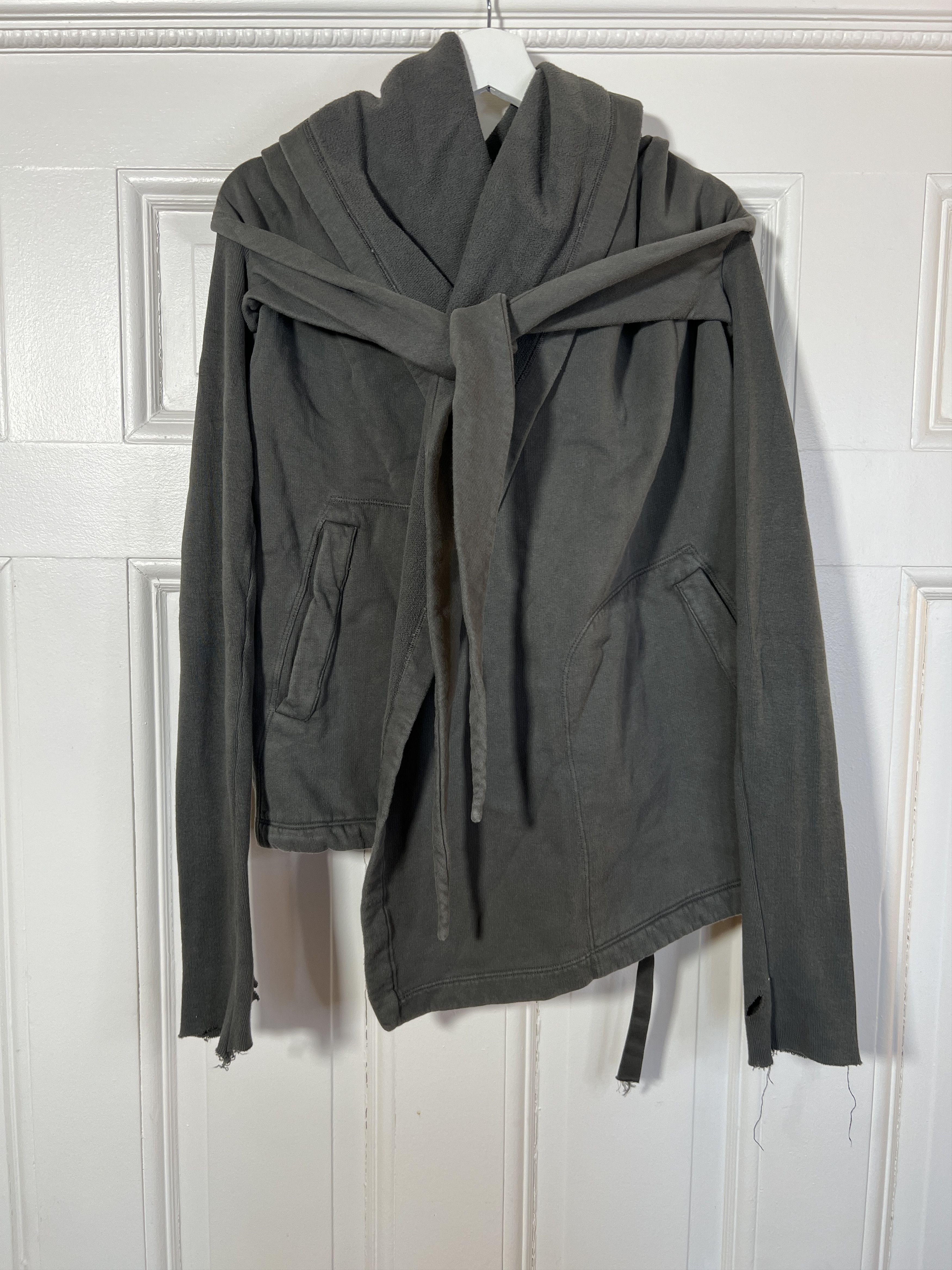 Rick Owens DRKSHDW wrapped cowl neck jumper