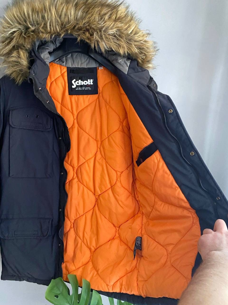 Schott Schott NYC Thunder Men's Winter Parka Jacket, Size M-L Size US M / EU 48-50 / 2 - 12 Thumbnail