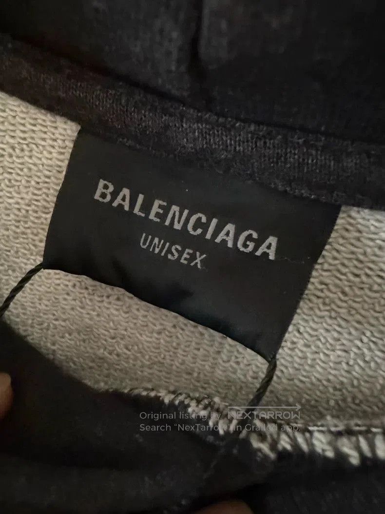 Balenciaga Balenciaga New Black Grey Hoodie. Size US L / EU 52-54 / 3 - 4 Thumbnail