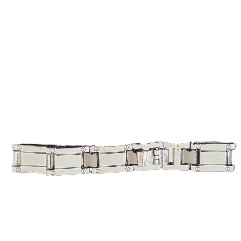 Other Men's Stainless Silver Bracelet. 8.5 Inch. New Without Tags Size ONE SIZE - 4 Thumbnail