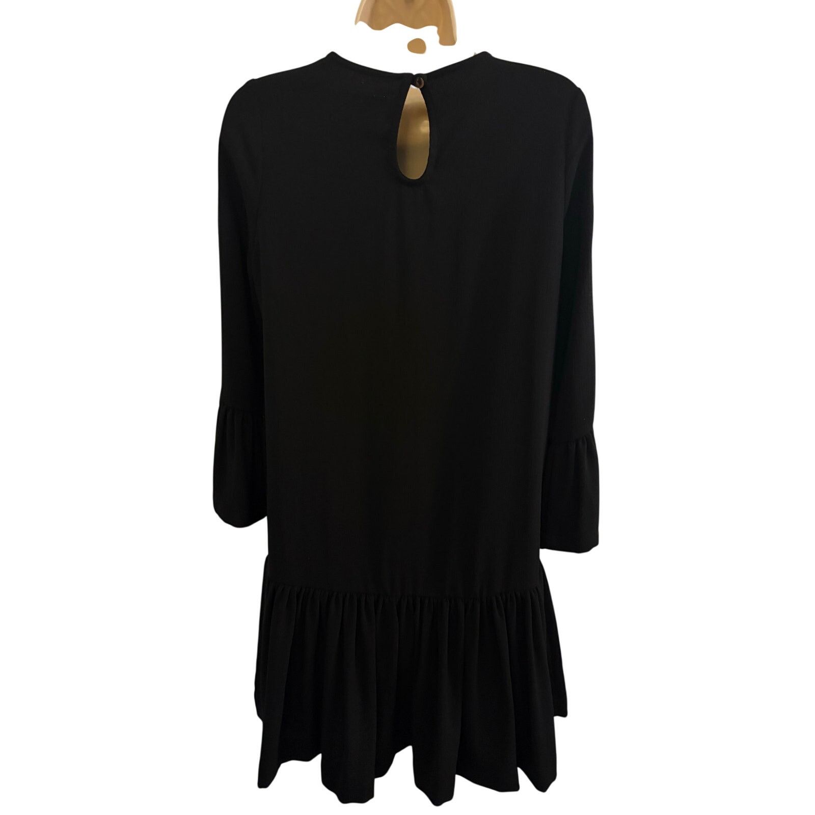 Ganni Ganni Black Dress with Bell Sleeves. Size XS Size XS / US 0-2 / IT 36-38 - 5 Thumbnail