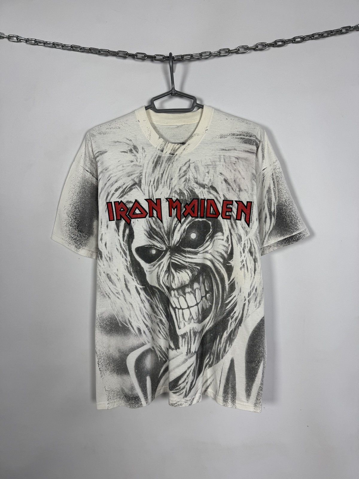 Iron Maiden Rare Iron Maiden 1999 Overprint Vintage Metal Band Tour Tee Size US XL / EU 56 / 4 - 2 Thumbnail