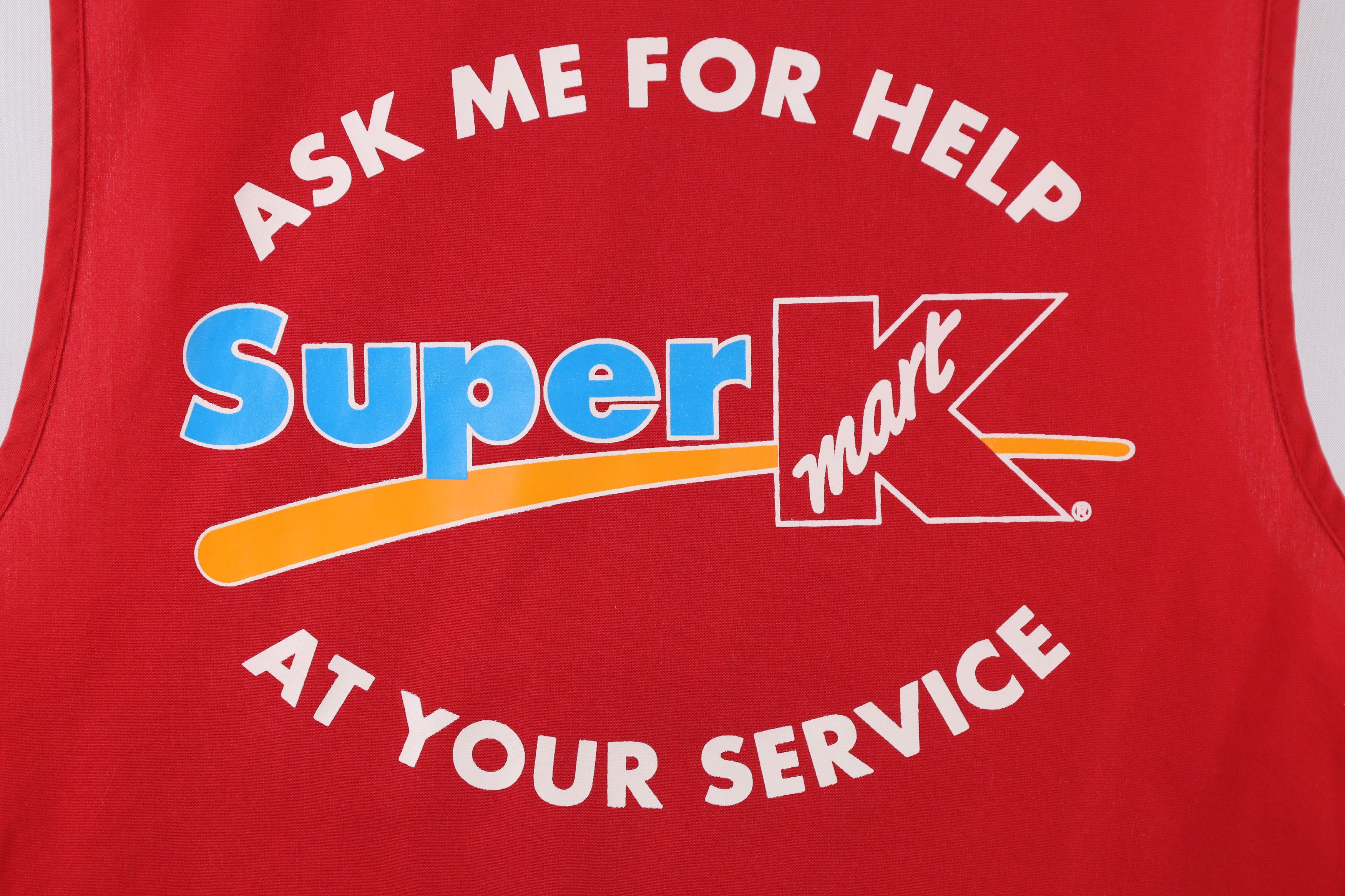Vintage Vintage 90s Streetwear Super K Mart Center Greeter Vest Red Size US L / EU 52-54 / 3 - 11 Thumbnail