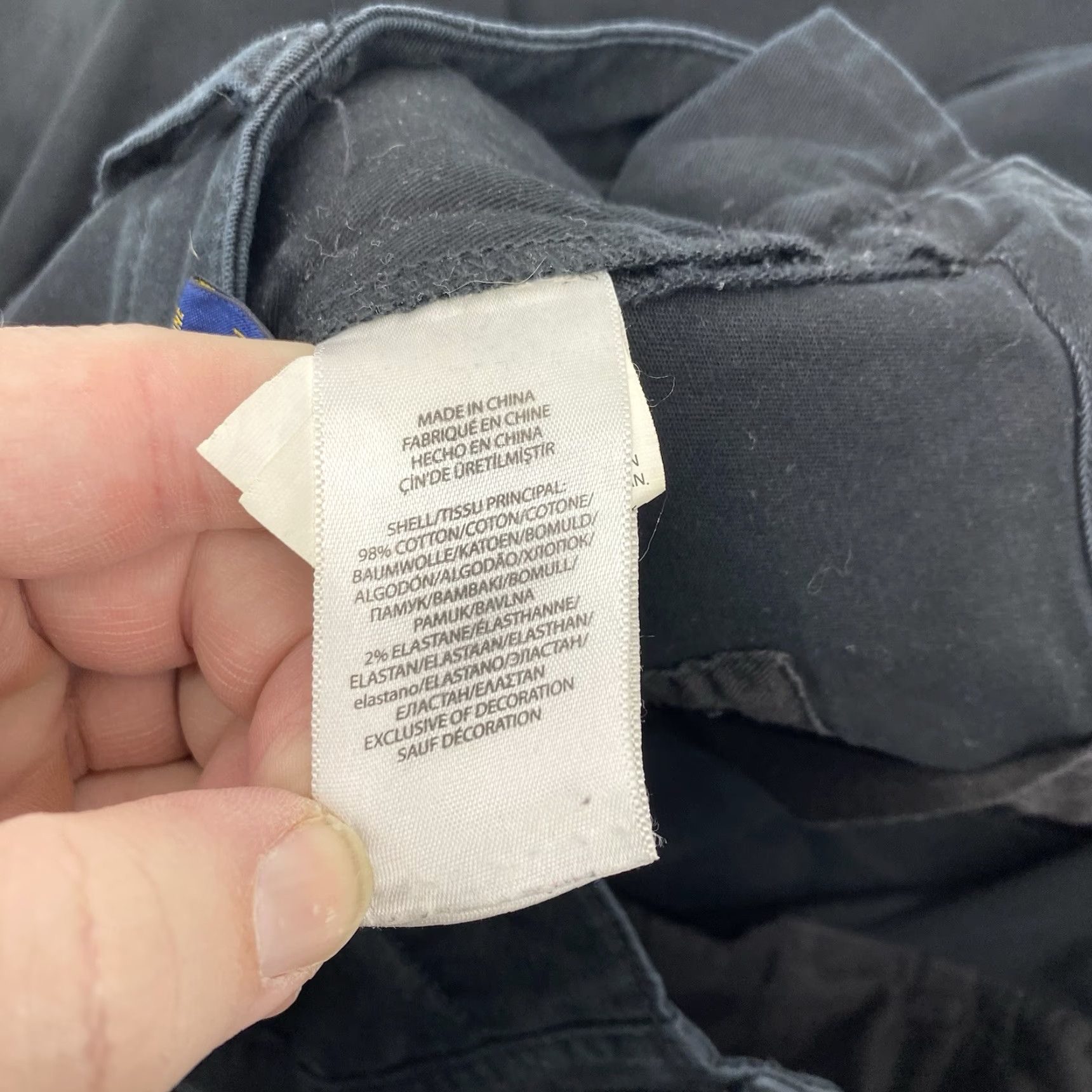 Polo Ralph Lauren Polo Ralph Lauren Pants Men's 46 Big & Tall Cargo Black Flat Front Classic Fit 29 Inseam 46B Waist Cargo Pocket Logo Army Size US XXL / EU 58 / 5 - 5 Thumbnail