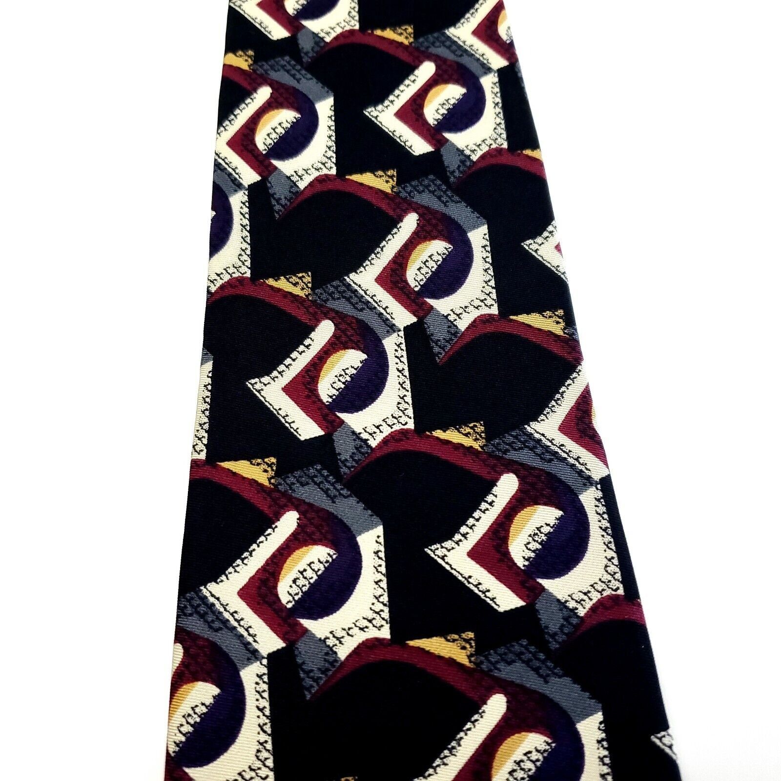 Robert Talbott Talbott Studio Multi Colored Silk Tie Woven Wide Abstract Size ONE SIZE - 2 Thumbnail