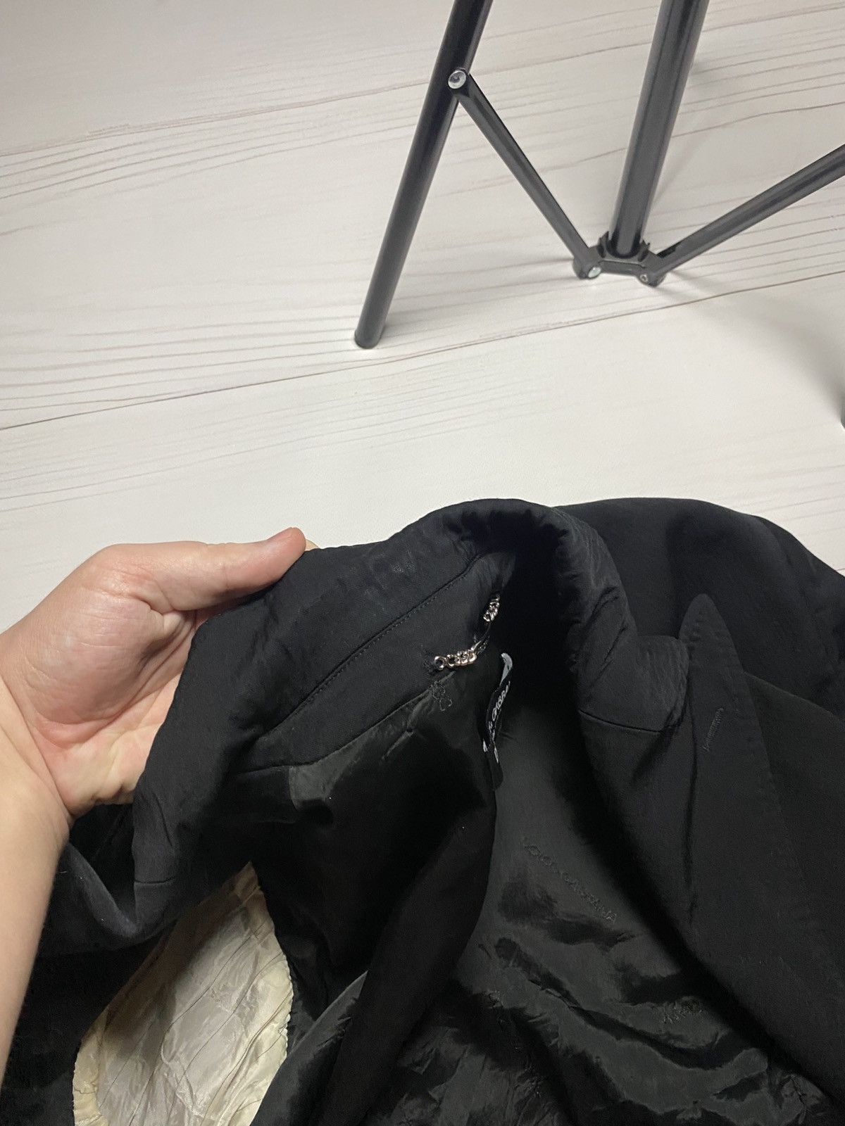 Dolce & Gabbana Dolce & Gabbana Double- breasted cropped black blazer Size L / US 10 / IT 46 - 17 Thumbnail