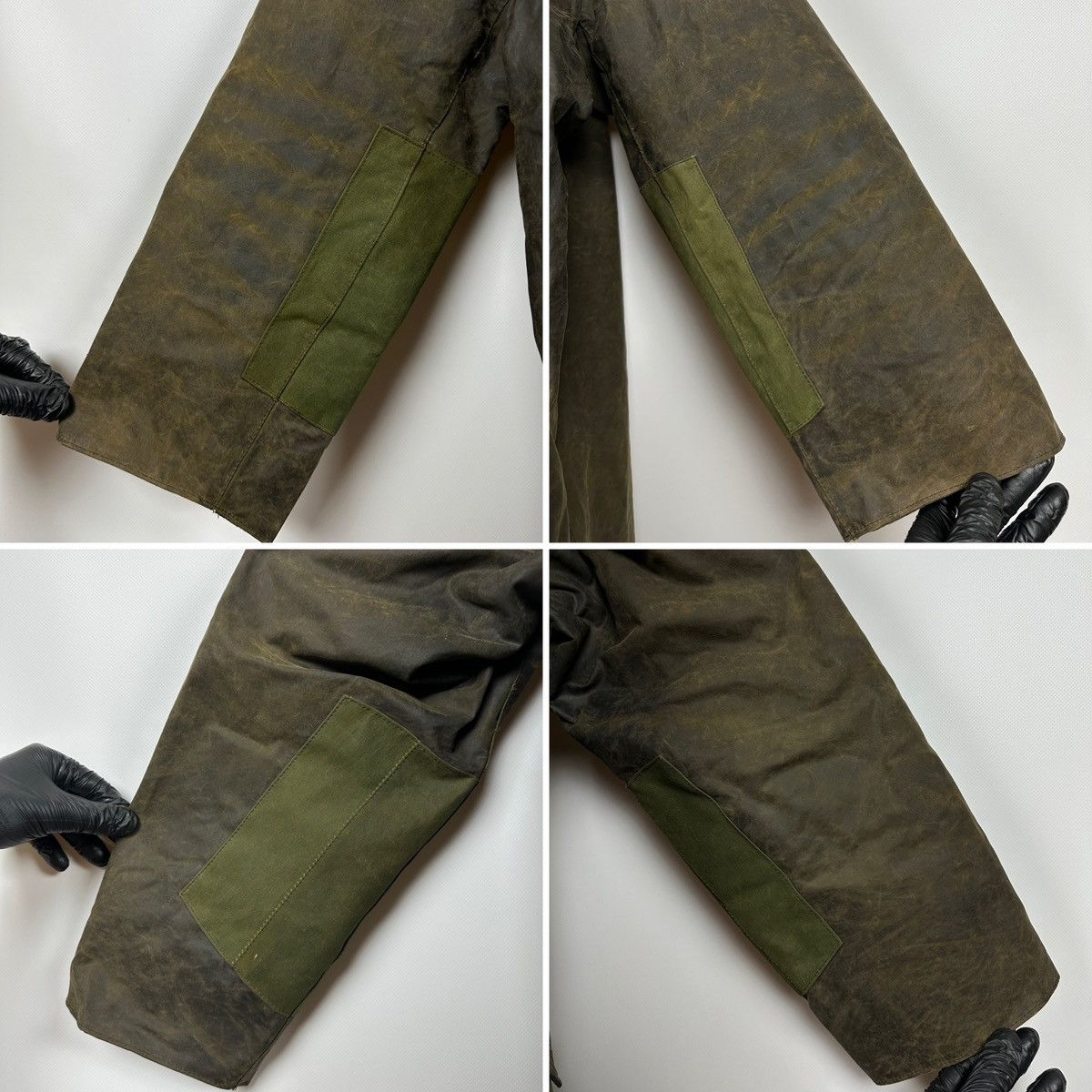 Barbour Vintage Barbour Northumbria Olive Green Waxed Coat Jacket Size US XL / EU 56 / 4 - 15 Thumbnail
